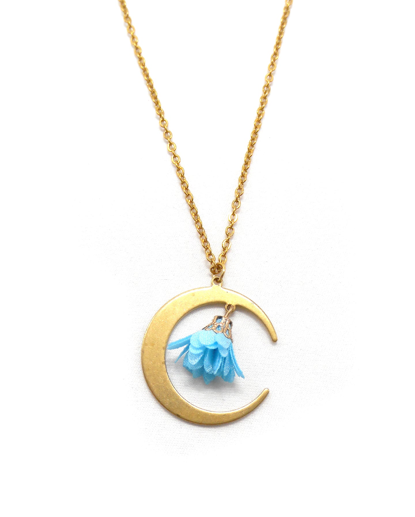 Collier lune fleur - HERA