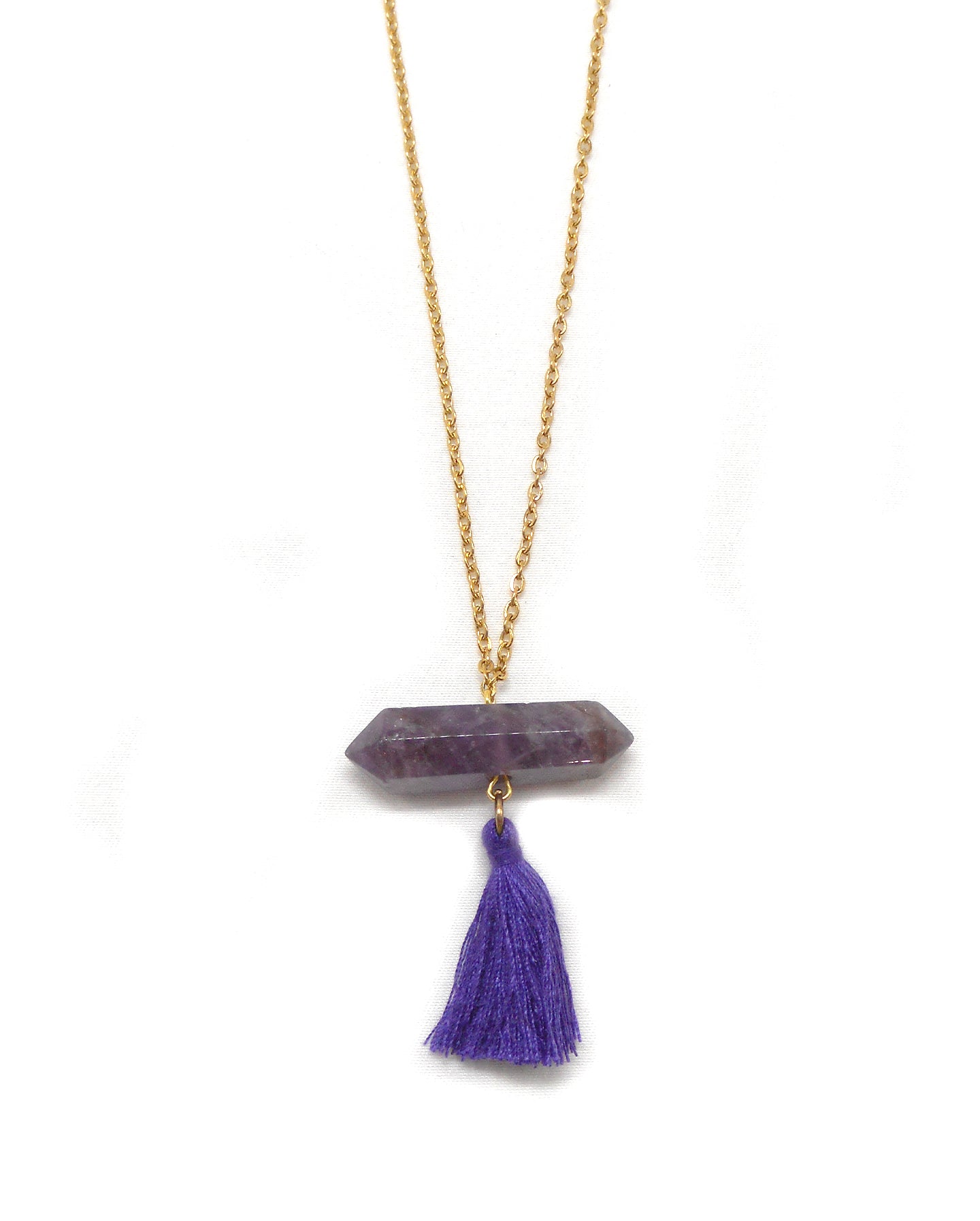 Collier long cristal bohème - IZIA