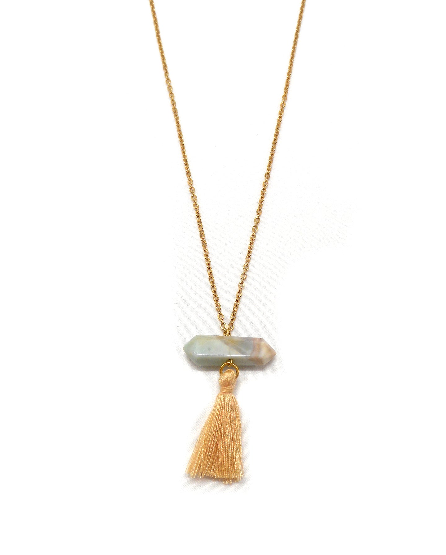 Collier long cristal bohème - IZIA