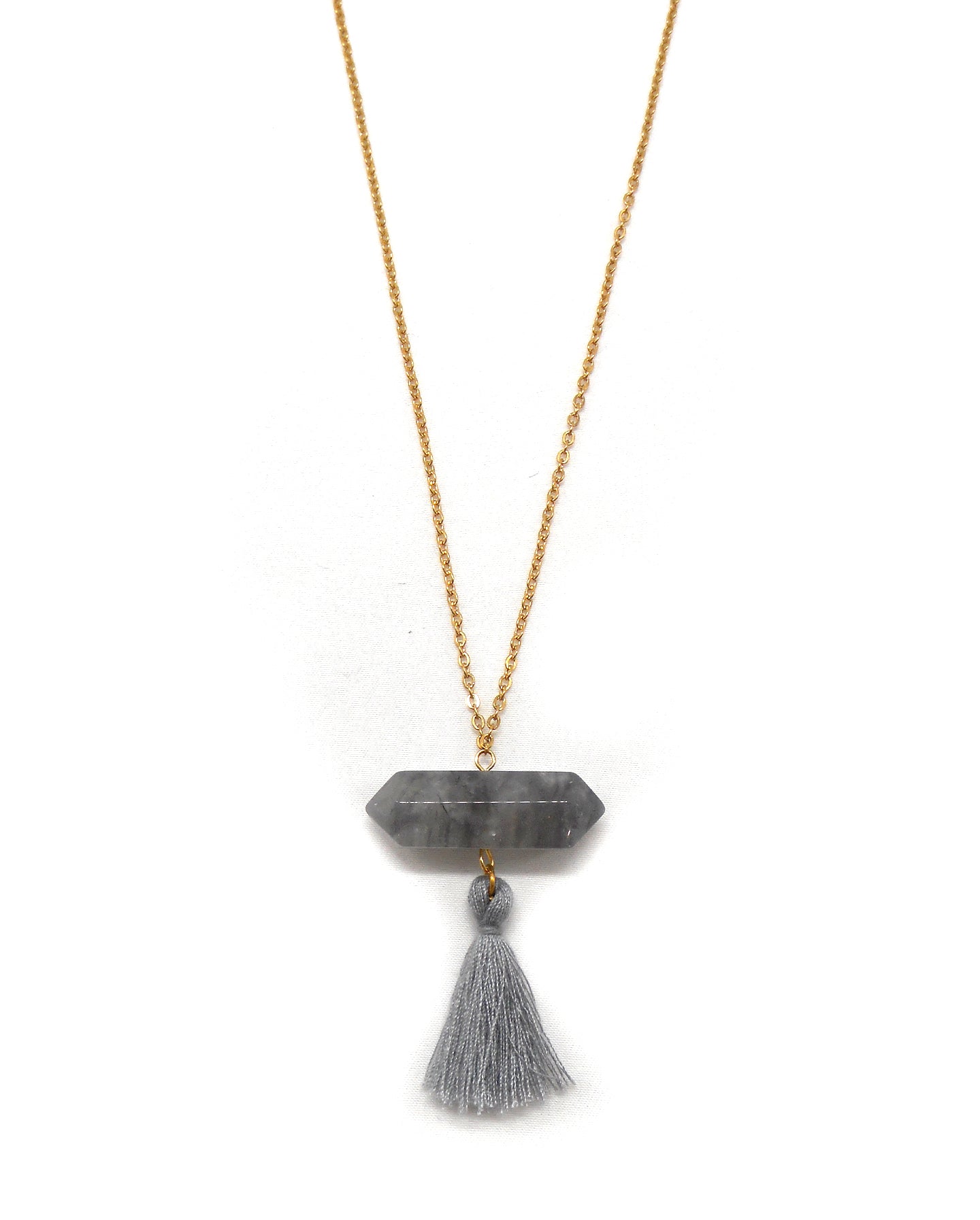 Collier long cristal bohème - IZIA