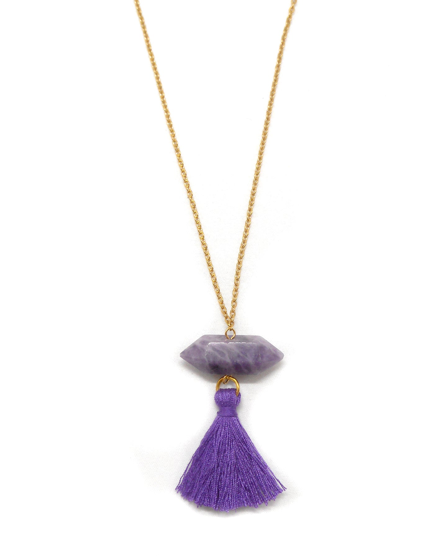 Collier long cristal bohème - IZIA