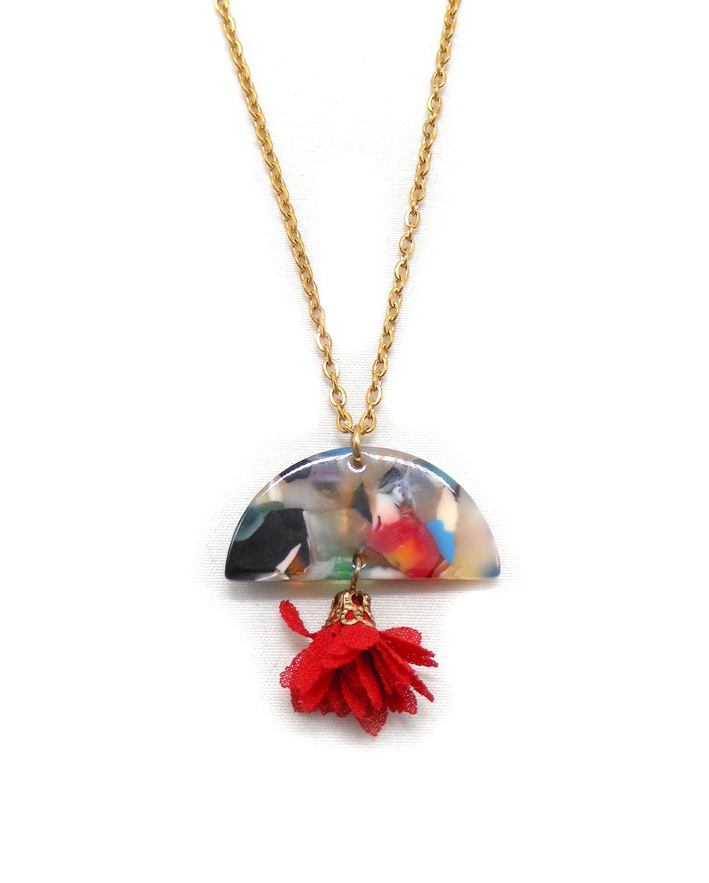 Collier retro floral - JOHANNA