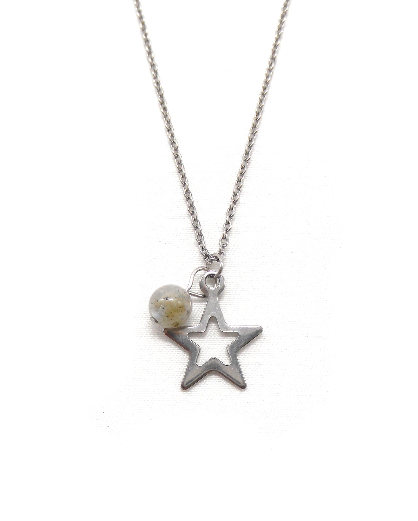 Collier inspiration lune/étoile/soleil, pièce unique