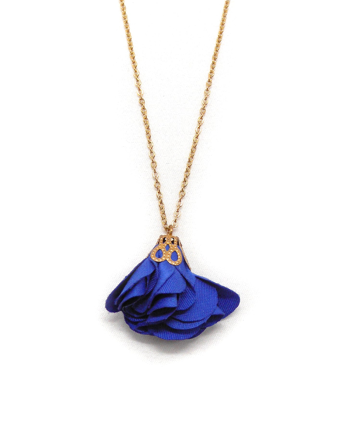 Collier pompon fleur - FIONA/TILLY/PENELOPE/NOUR/SACHA/PETALE/MOIRA
