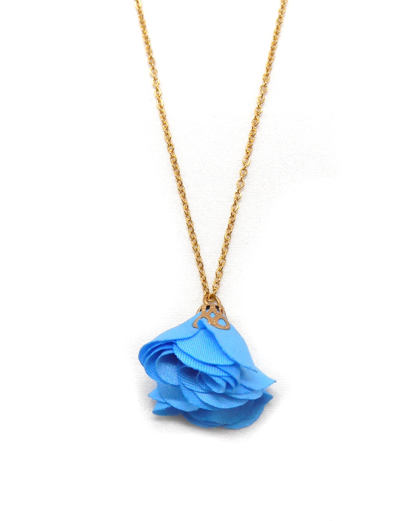 Collier pompon fleur - FIONA/TILLY/PENELOPE/NOUR/SACHA/PETALE/MOIRA