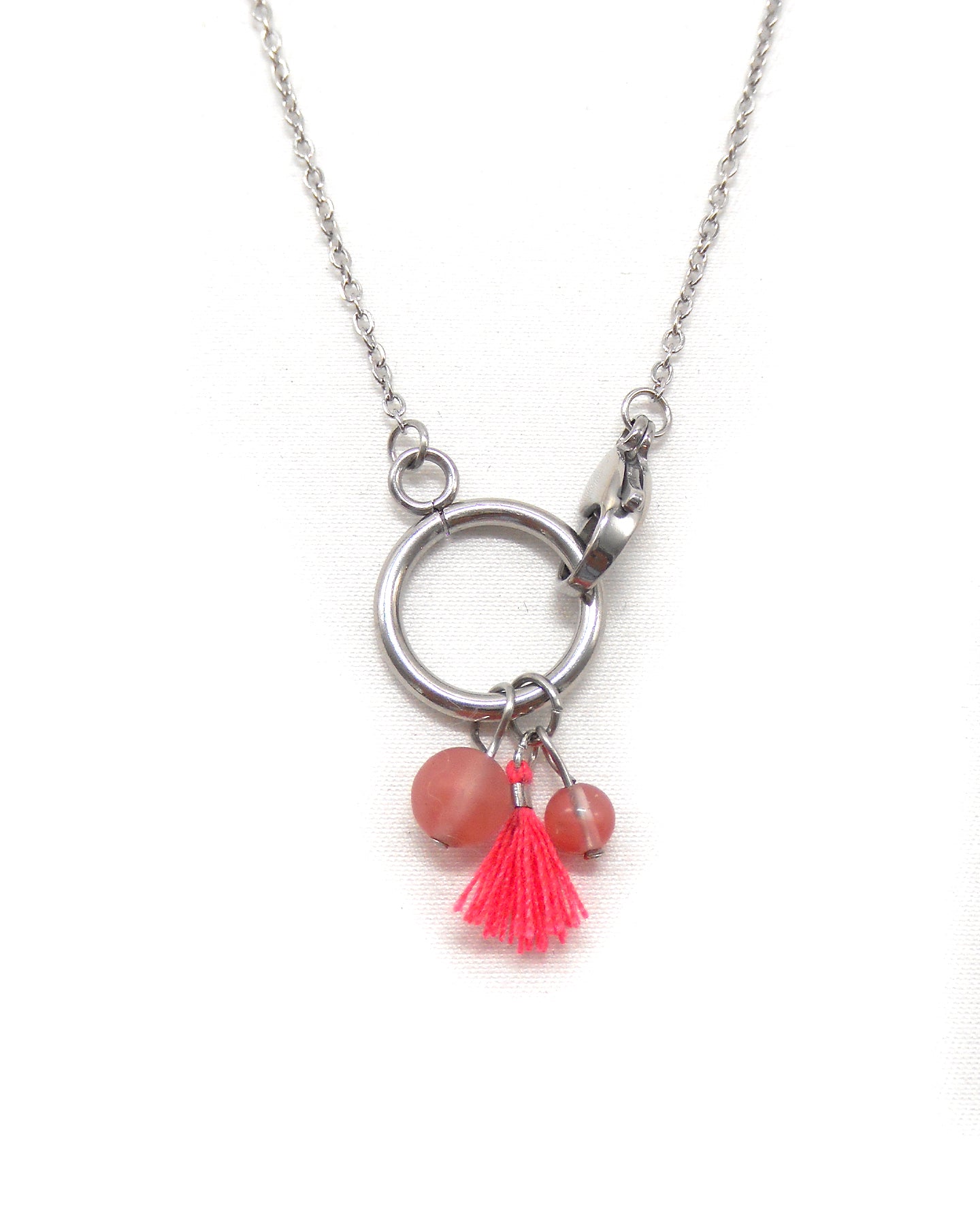 Collier fermoir pampilles perlés - ORIANE