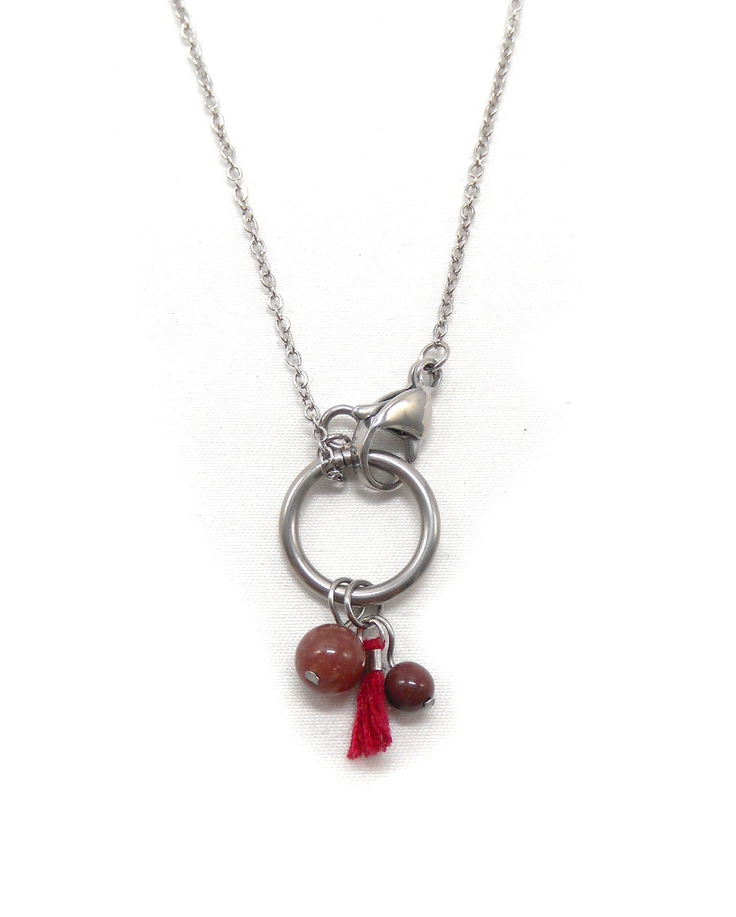 Collier fermoir pampilles perlés - ORIANE