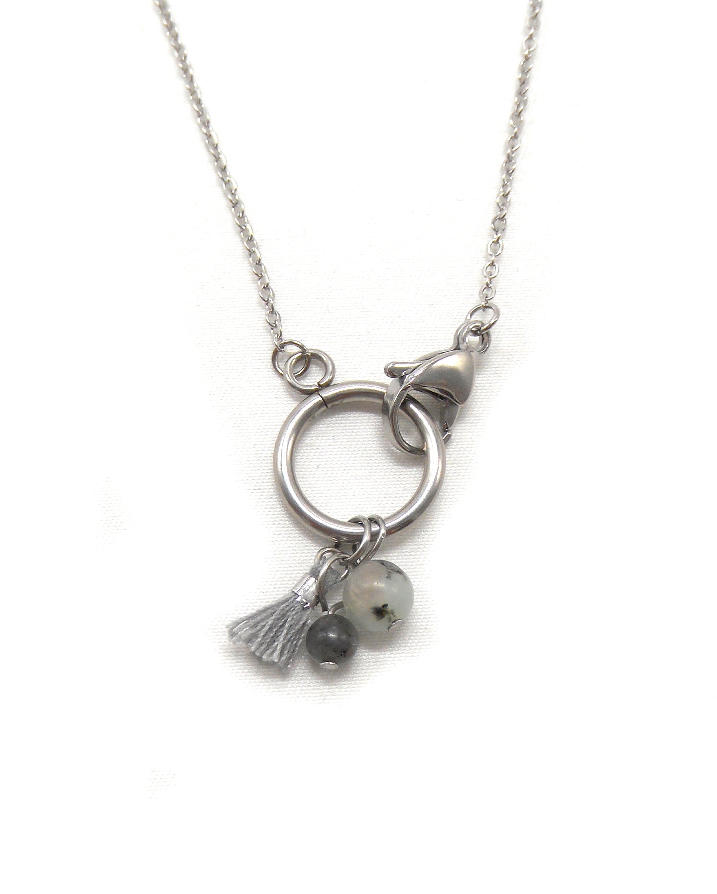 Collier fermoir pampilles perlés - ORIANE
