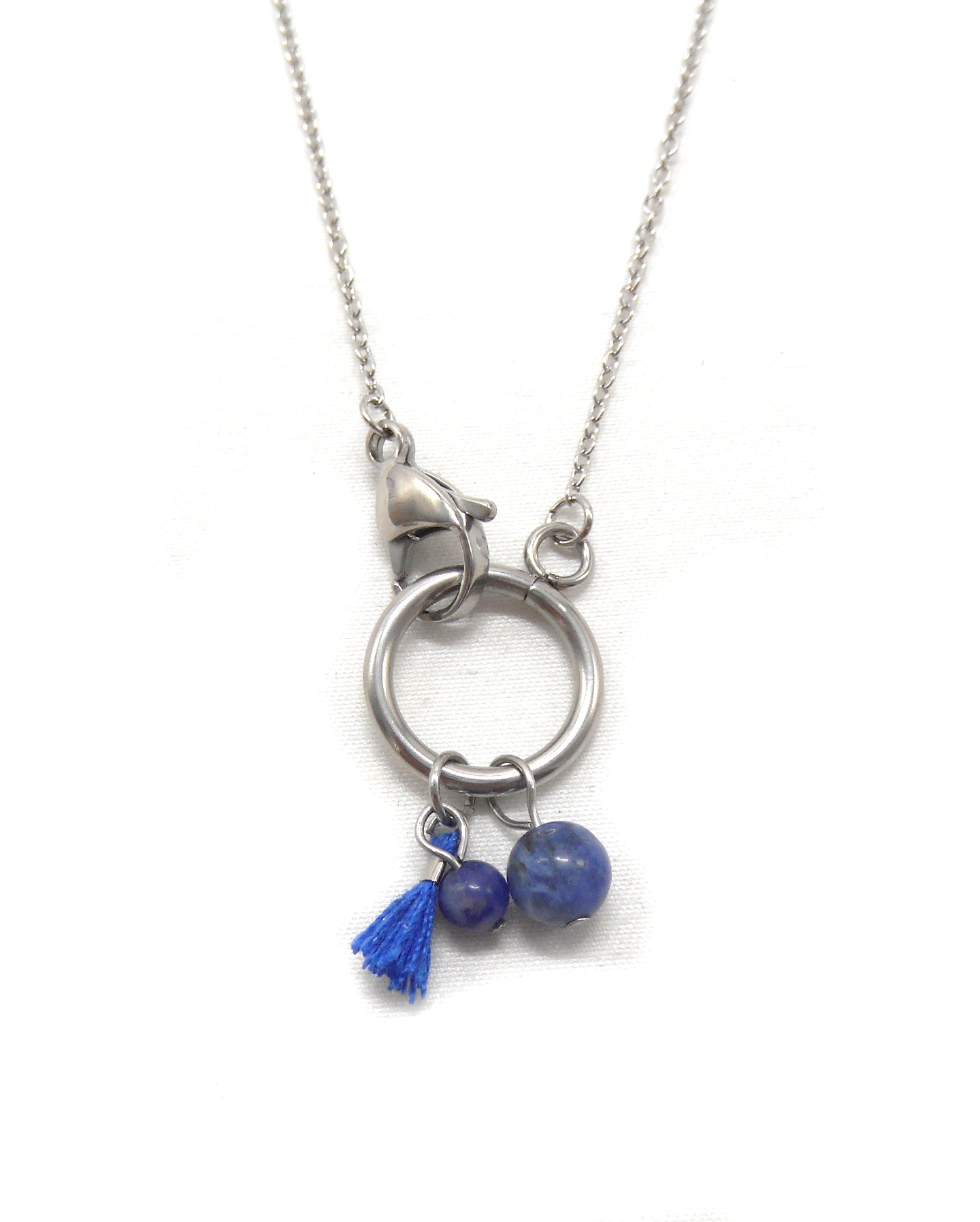 Collier fermoir pampilles perlés - ORIANE