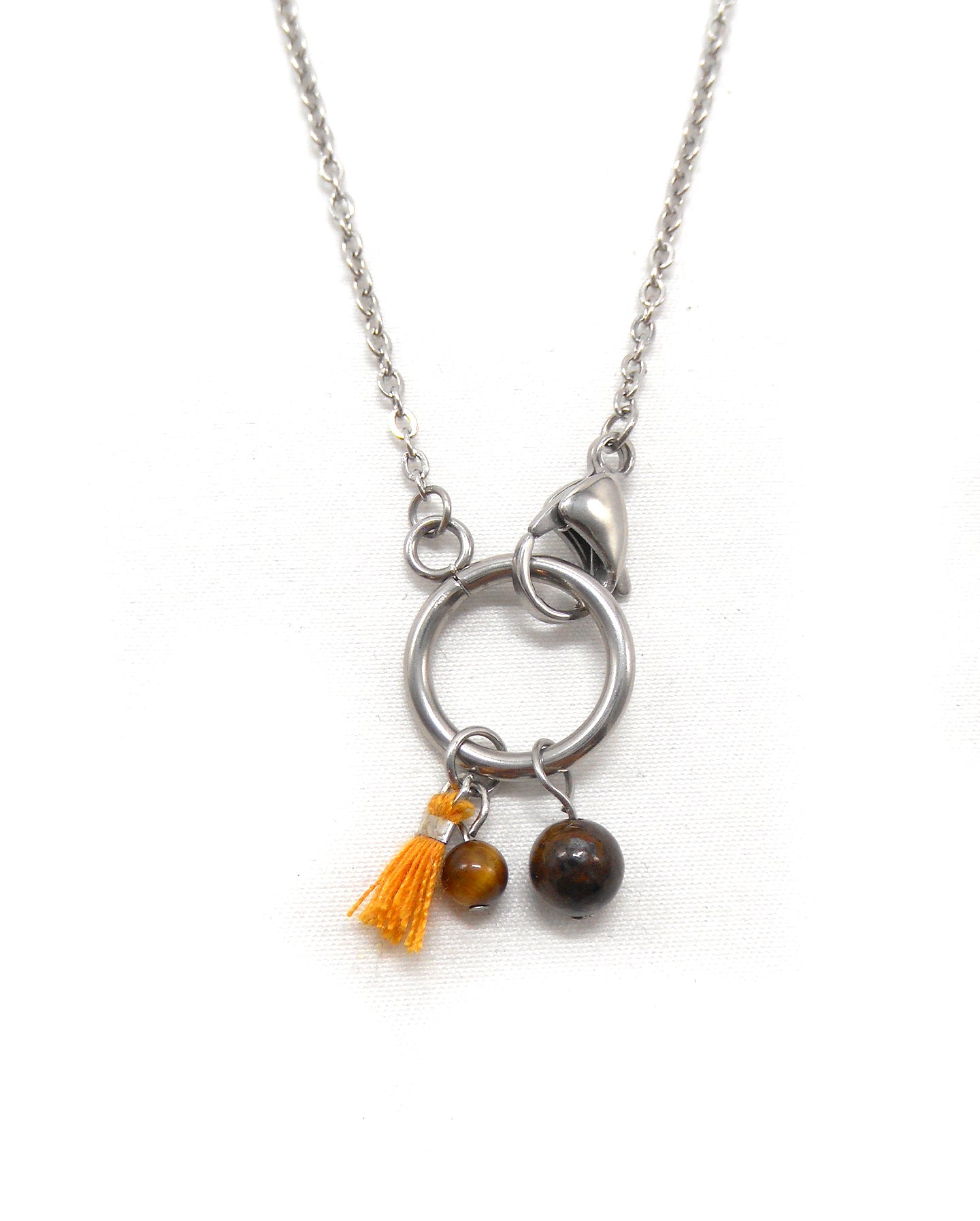 Collier fermoir pampilles perlés - ORIANE