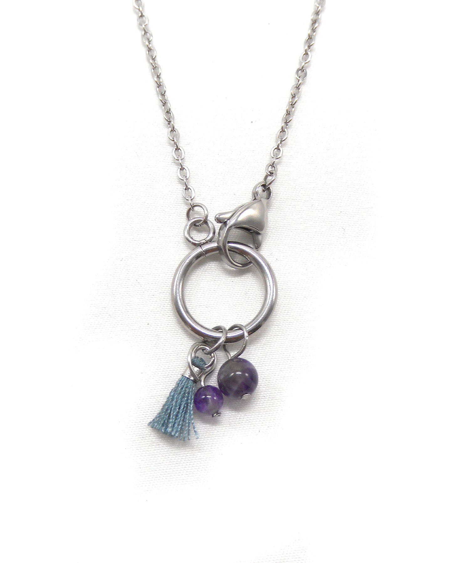 Collier fermoir pampilles perlés - ORIANE