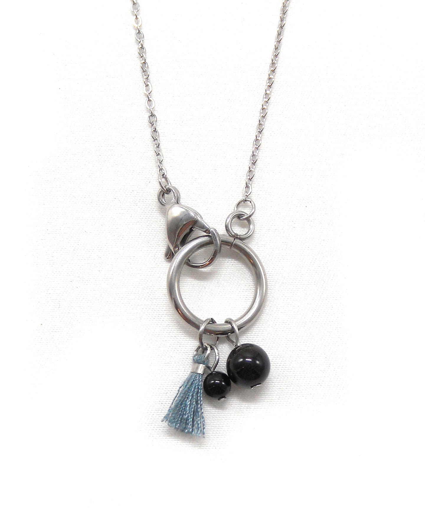 Collier fermoir pampilles perlés - ORIANE