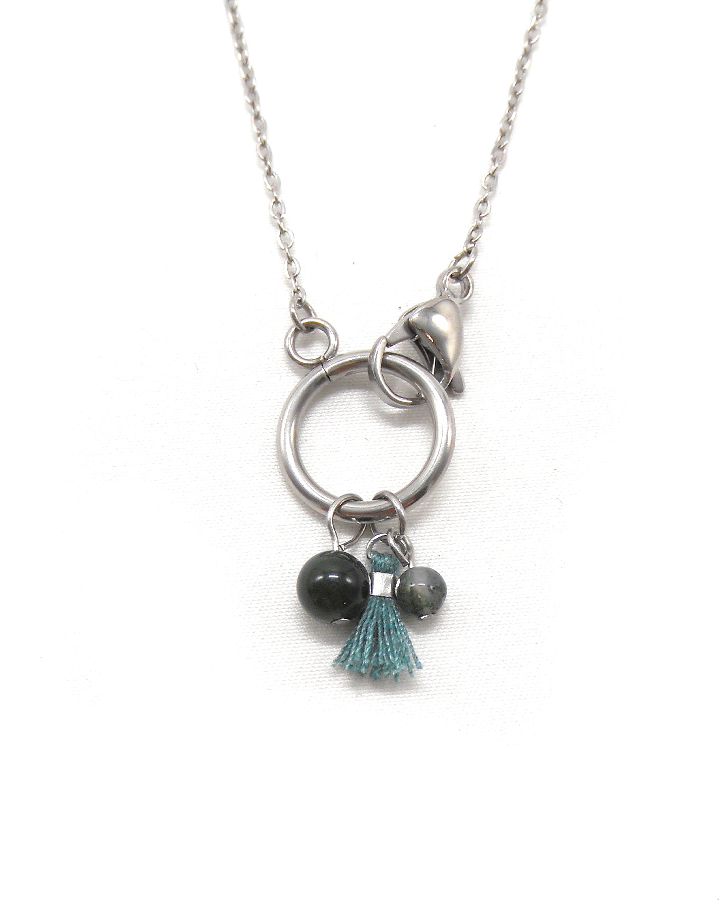 Collier fermoir pampilles perlés - ORIANE