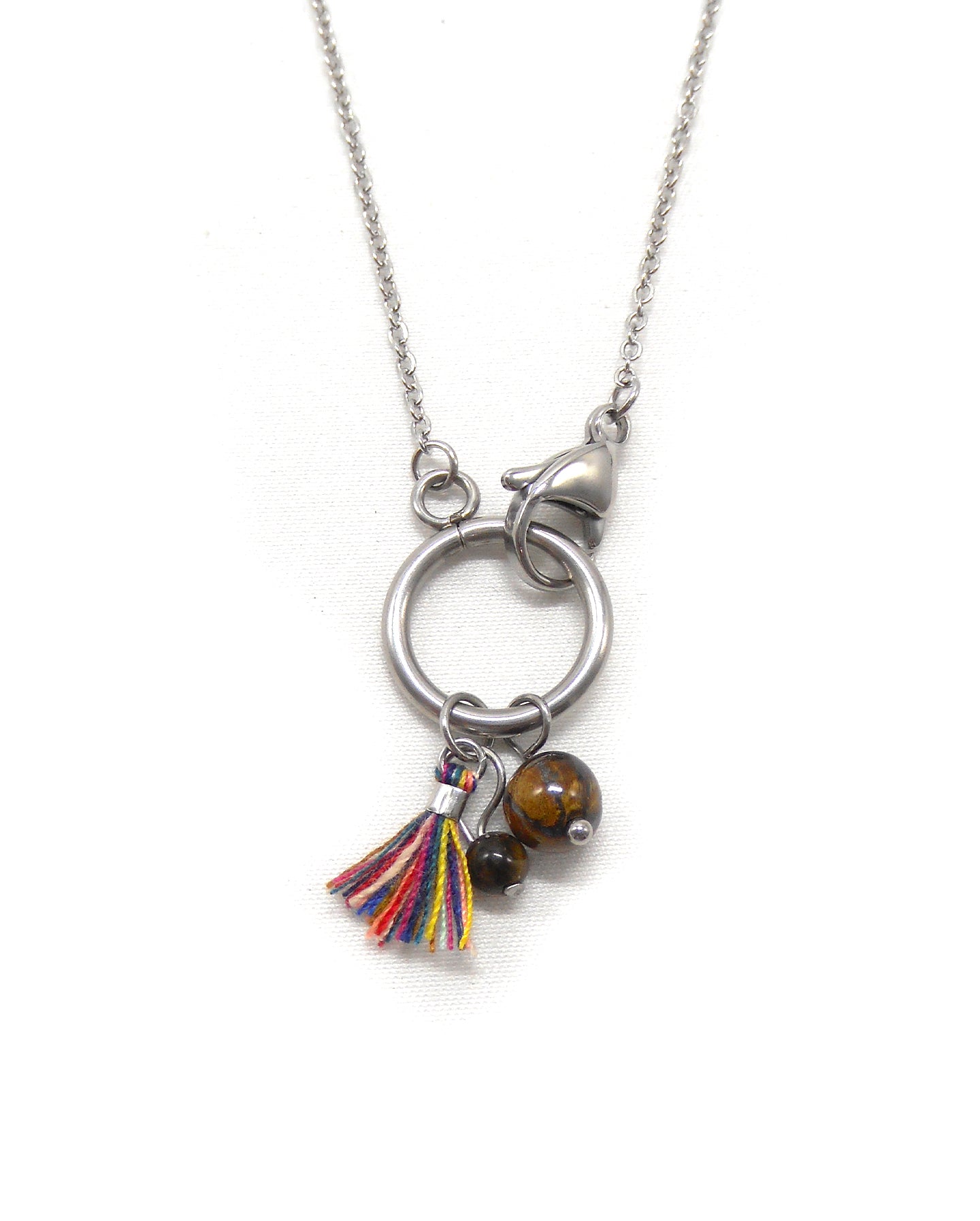 Collier fermoir pampilles perlés - ORIANE