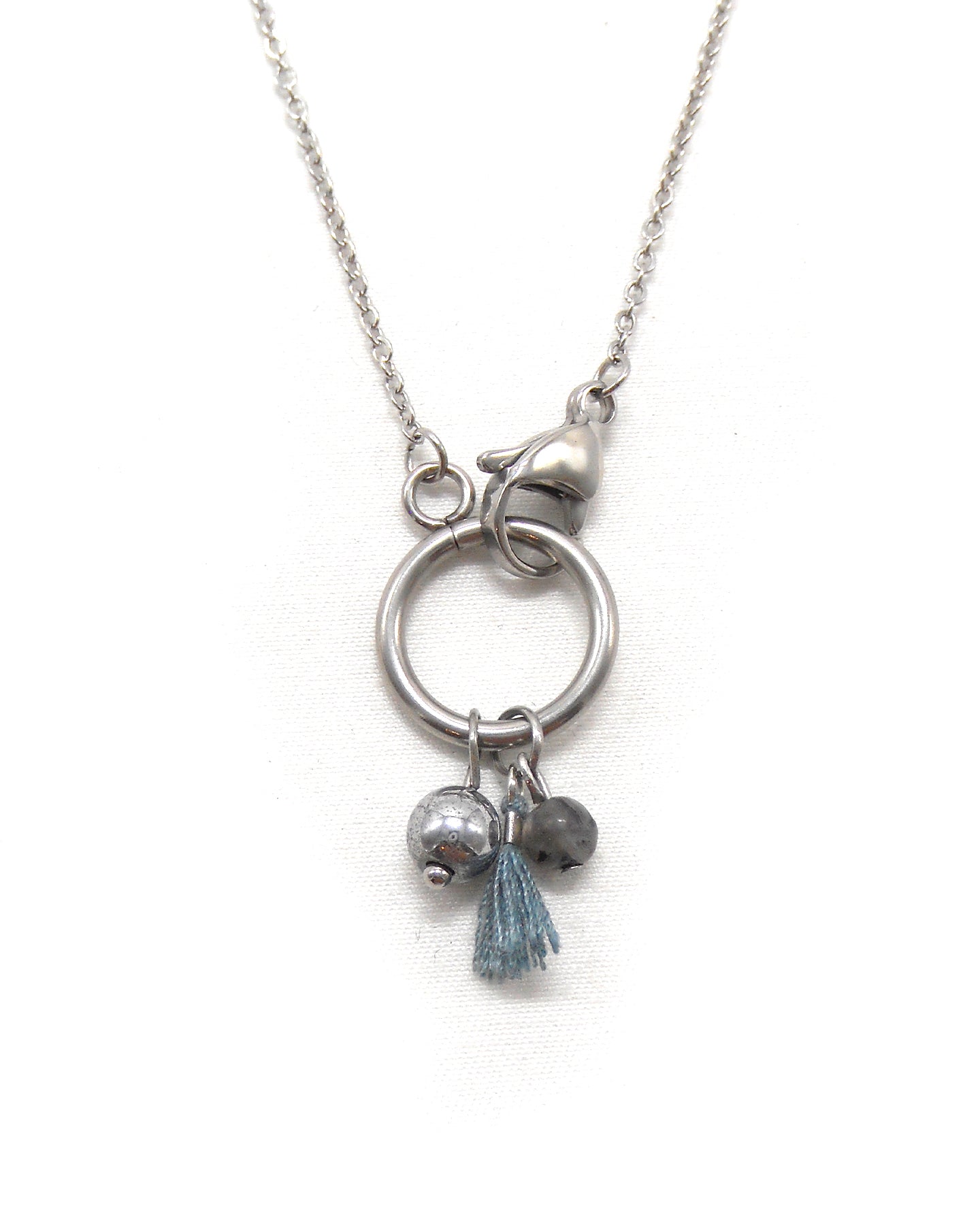 Collier fermoir pampilles perlés - ORIANE