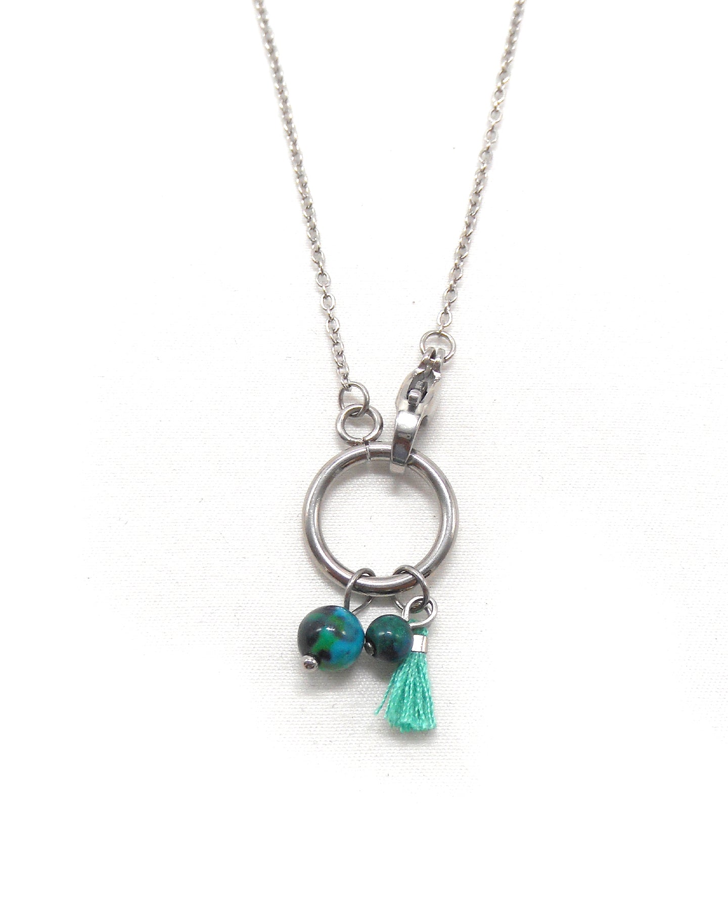 Collier fermoir pampilles perlés - ORIANE