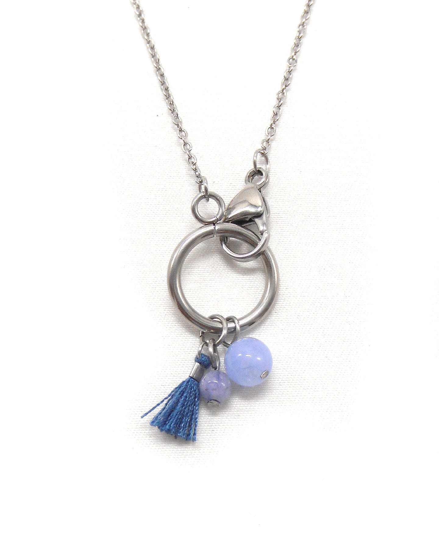 Collier fermoir pampilles perlés - ORIANE