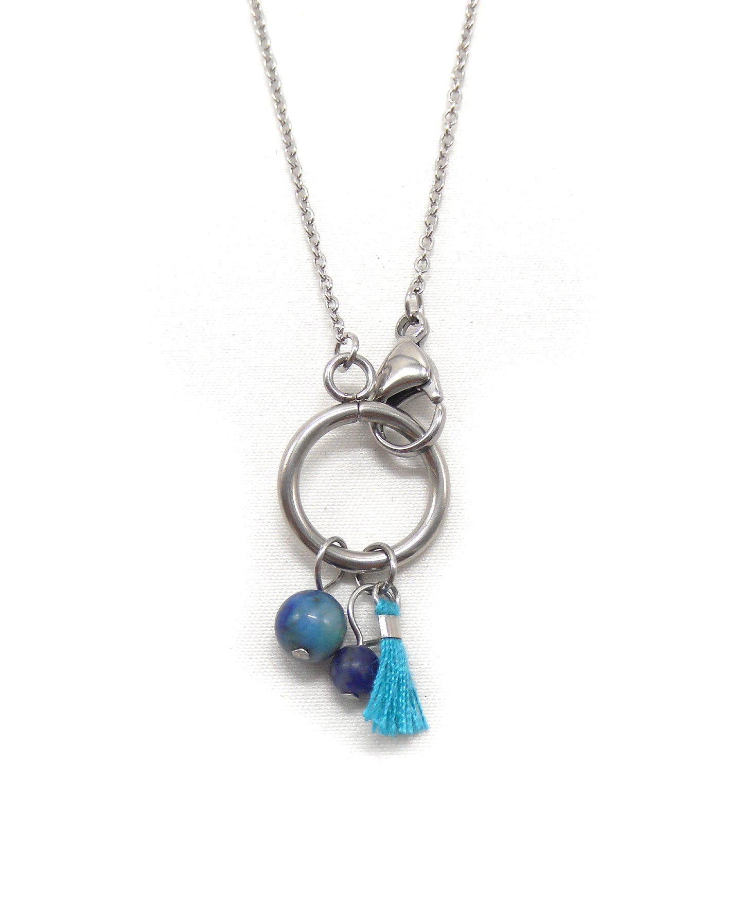 Collier fermoir pampilles perlés - ORIANE
