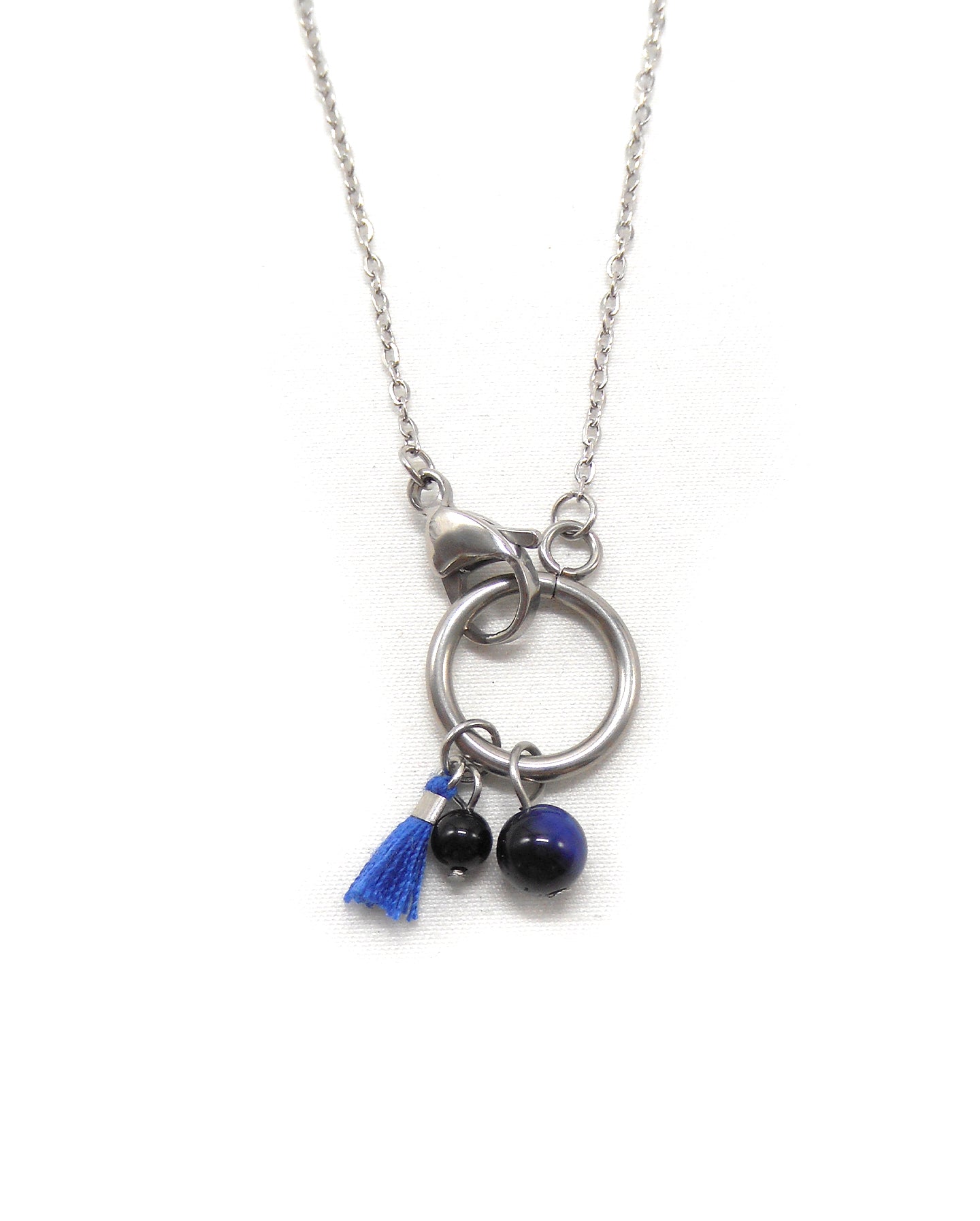 Collier fermoir pampilles perlés - ORIANE
