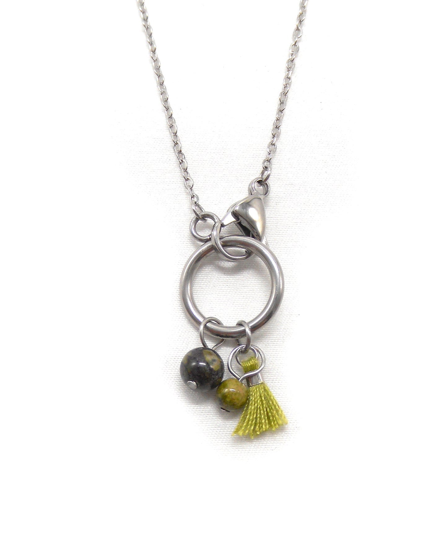 Collier fermoir pampilles perlés - ORIANE