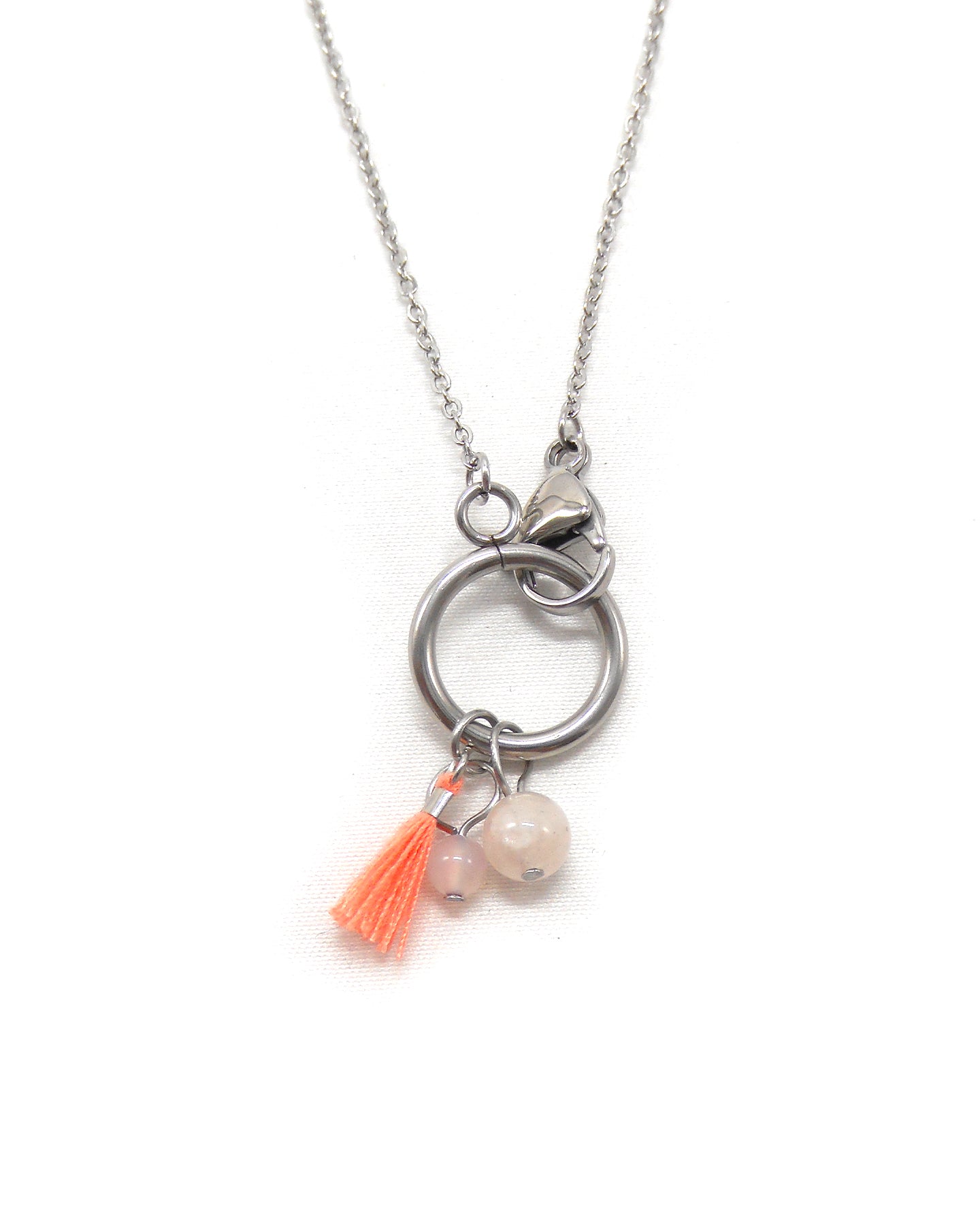 Collier fermoir pampilles perlés - ORIANE