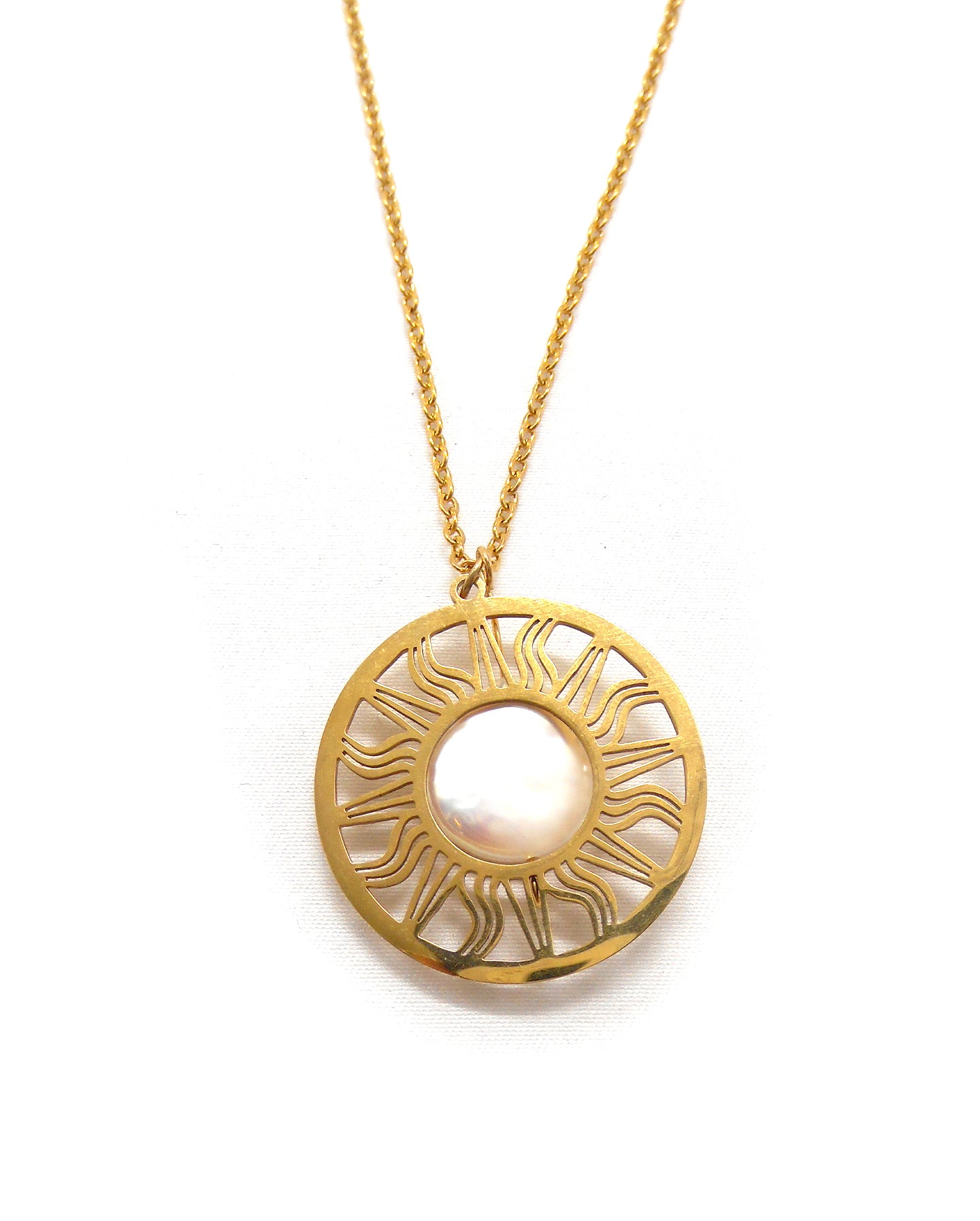 Collier inspiration lune/étoile/soleil, pièce unique