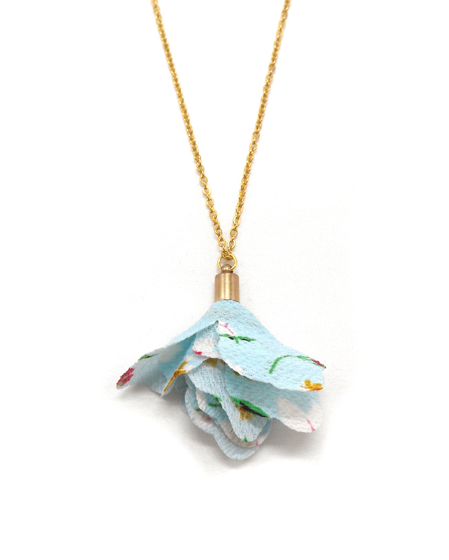 Collier pompon fleur - FIONA/TILLY/PENELOPE/NOUR/SACHA/PETALE/MOIRA