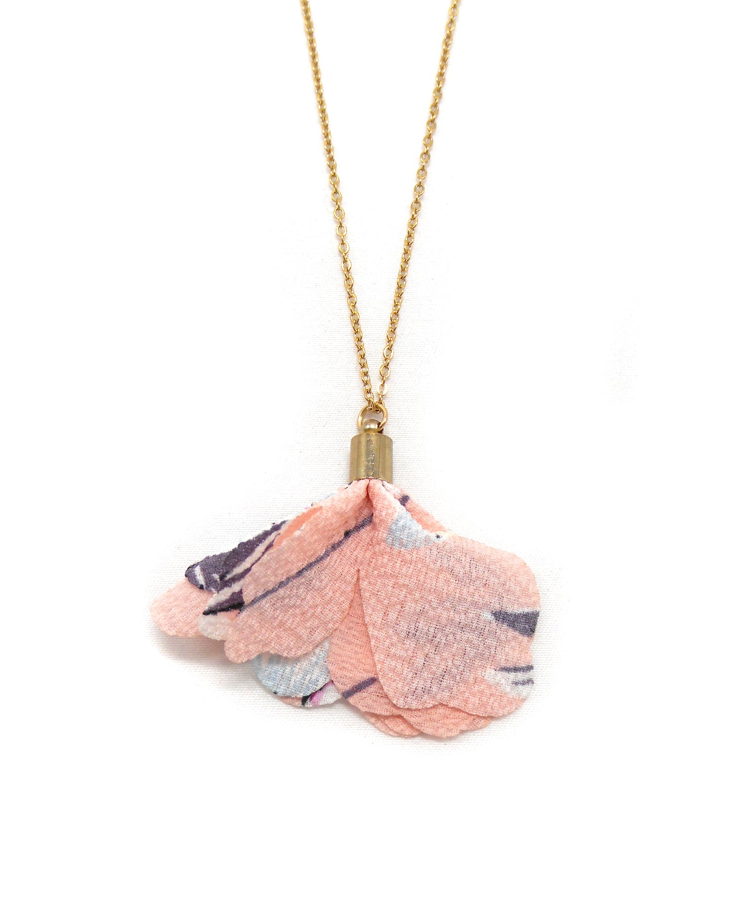 Collier pompon fleur - FIONA/TILLY/PENELOPE/NOUR/SACHA/PETALE/MOIRA