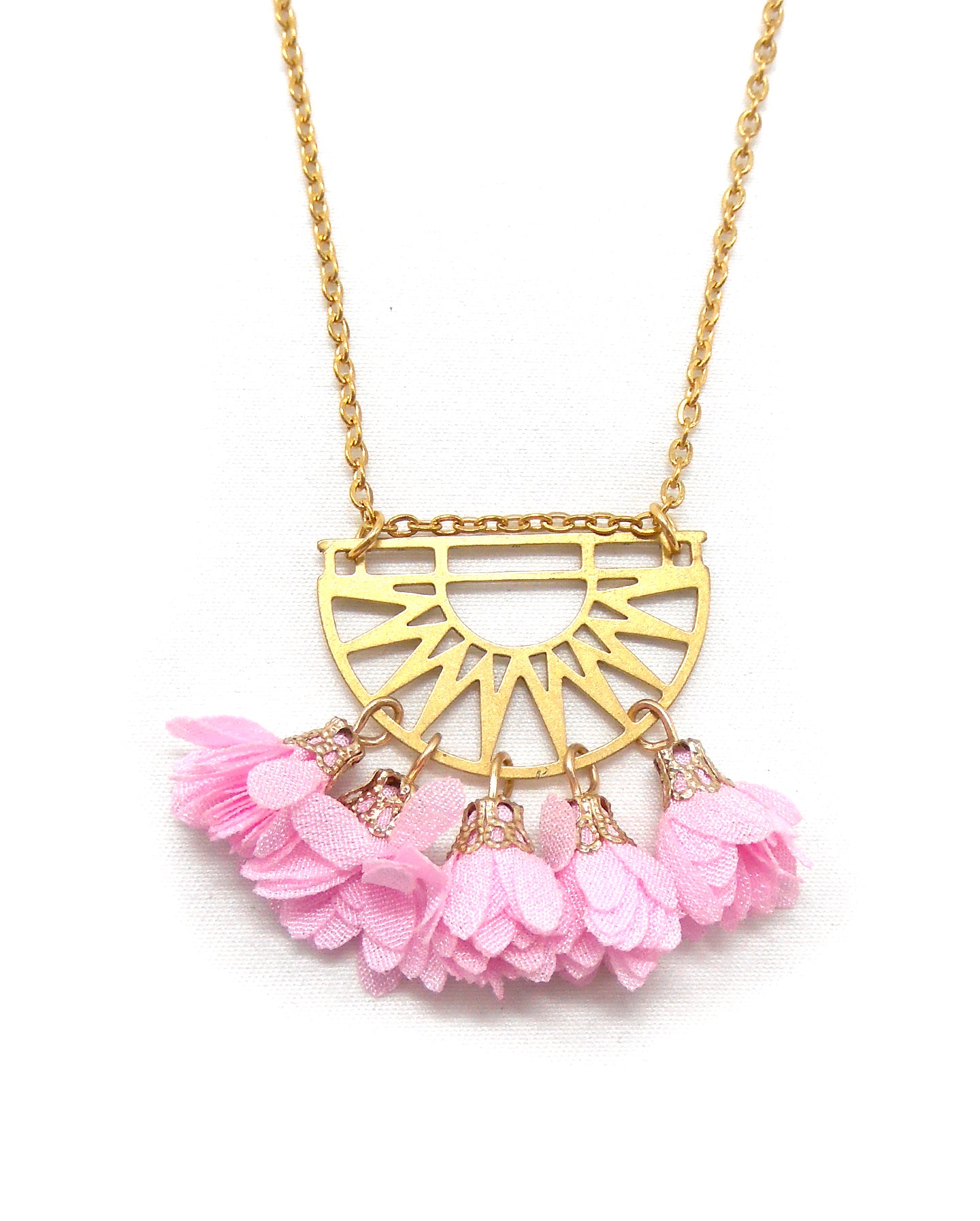 Collier inspiration lune/étoile/soleil, pièce unique