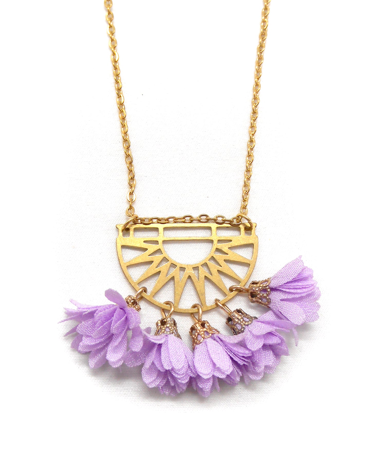 Collier inspiration lune/étoile/soleil, pièce unique