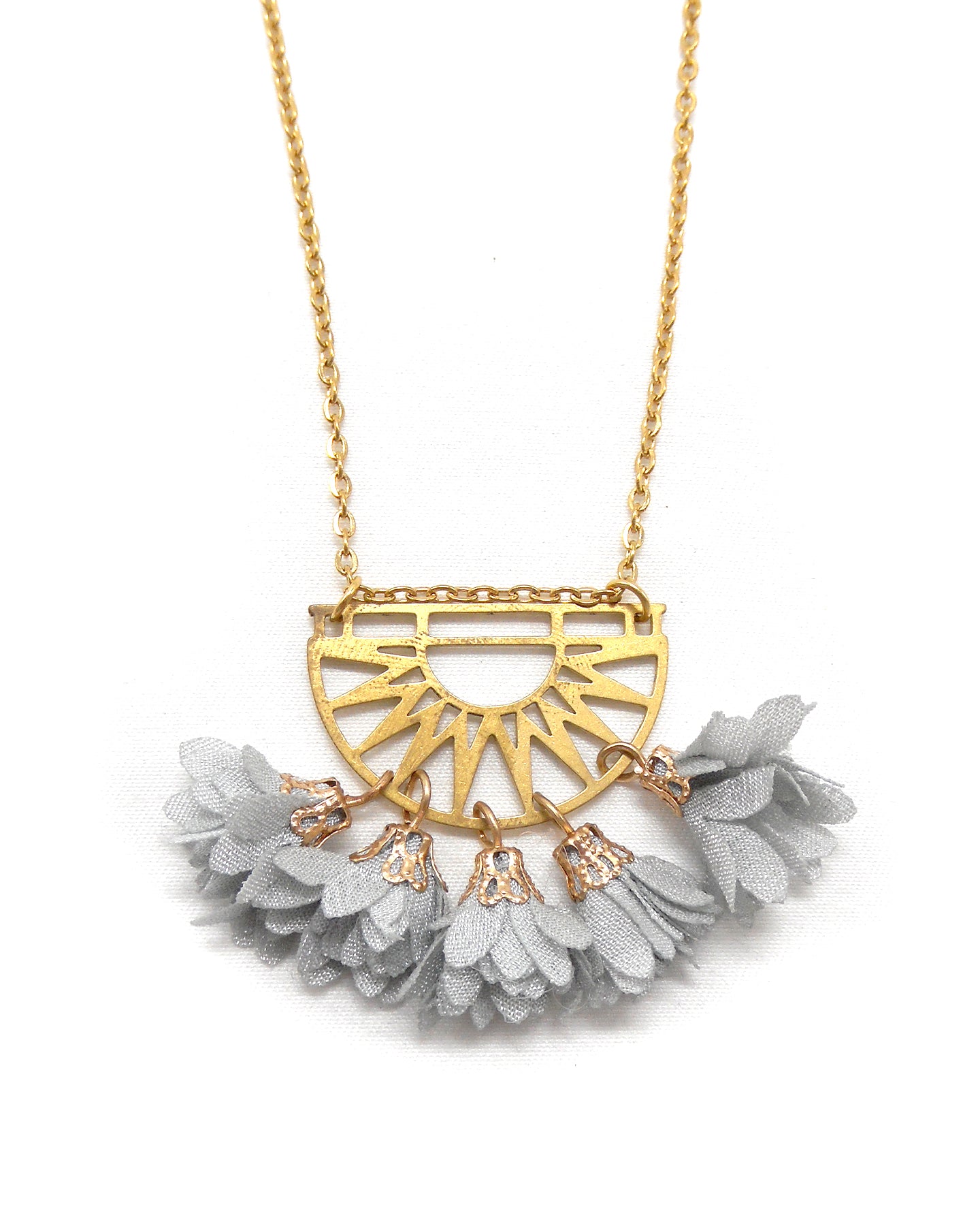 Collier inspiration lune/étoile/soleil, pièce unique