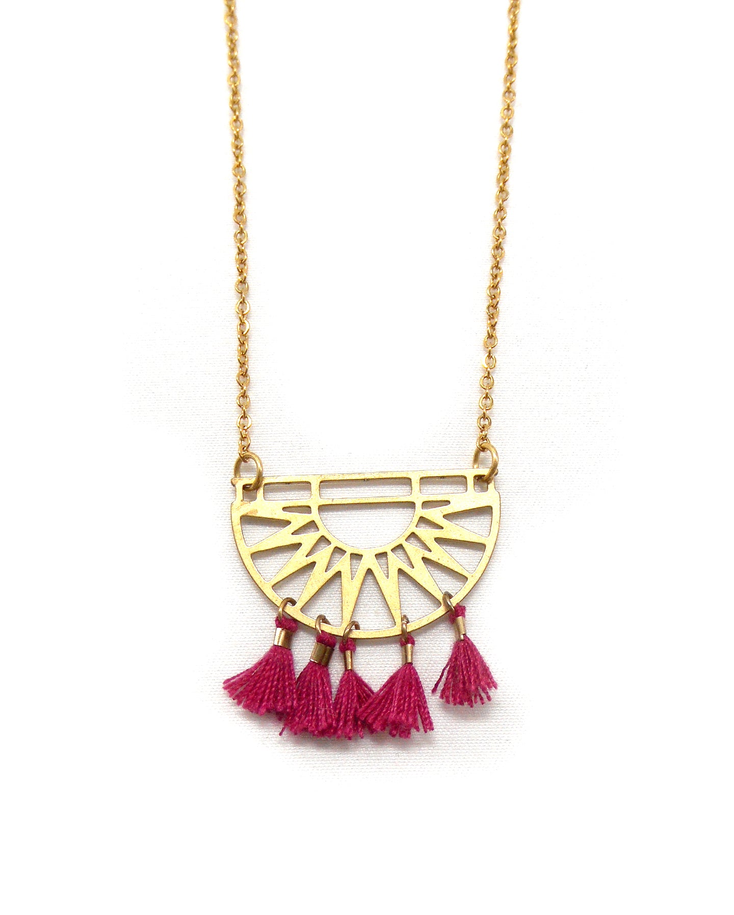 Collier inspiration lune/étoile/soleil, pièce unique