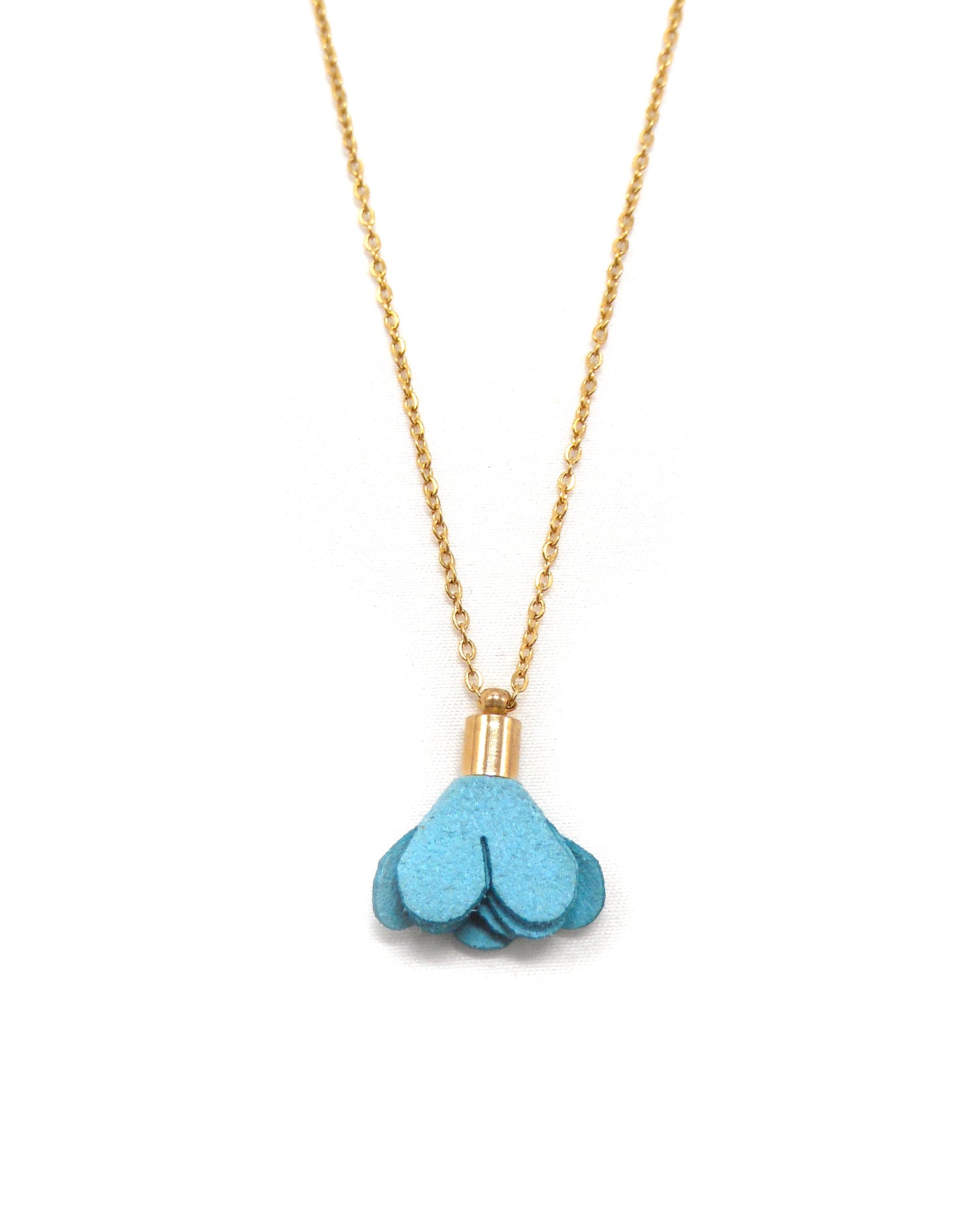 Collier pompon fleur - FIONA/TILLY/PENELOPE/NOUR/SACHA/PETALE/MOIRA