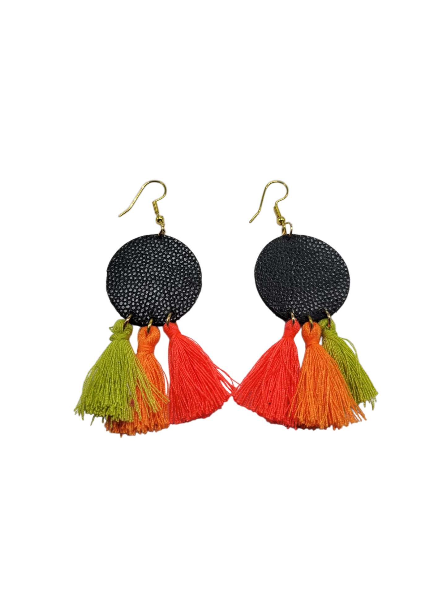 Boucles d'oreilles cuir recyclé - Atelier Claire Zhou x 114 Paris