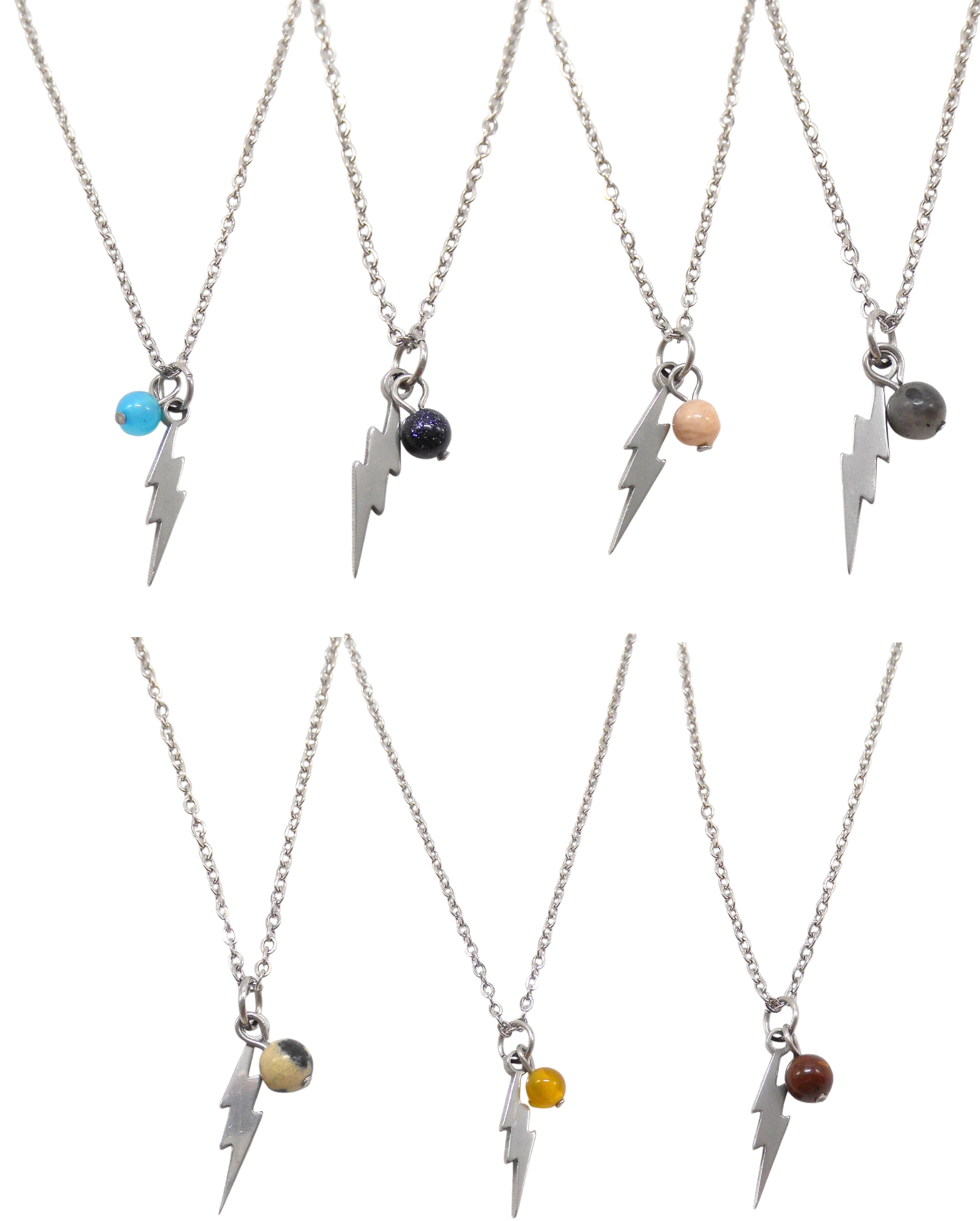 Collier double éclair - ZEUS