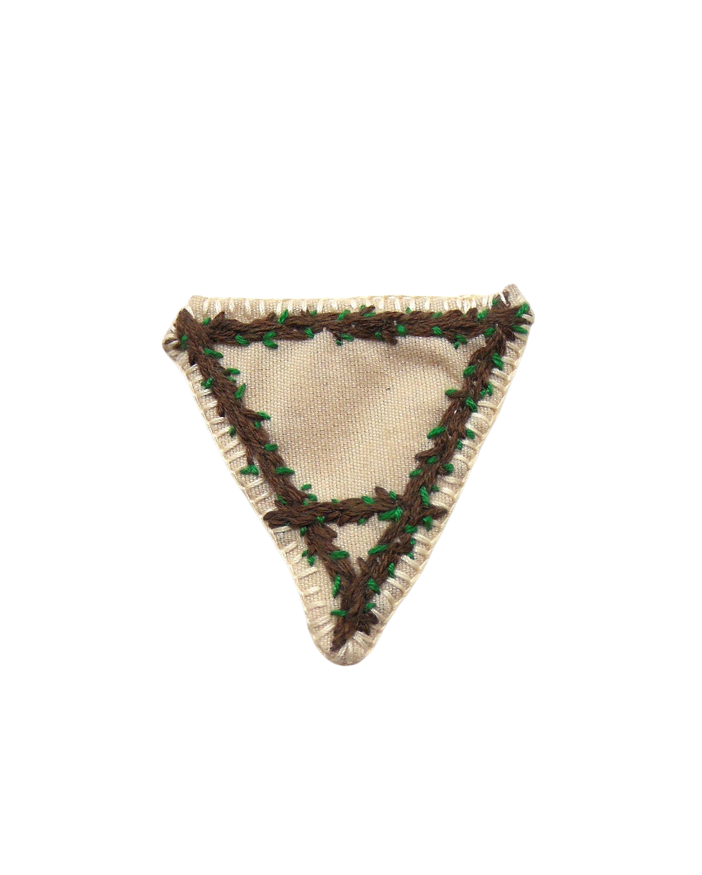 Broche brodée main - LES 4 ELEMENTS