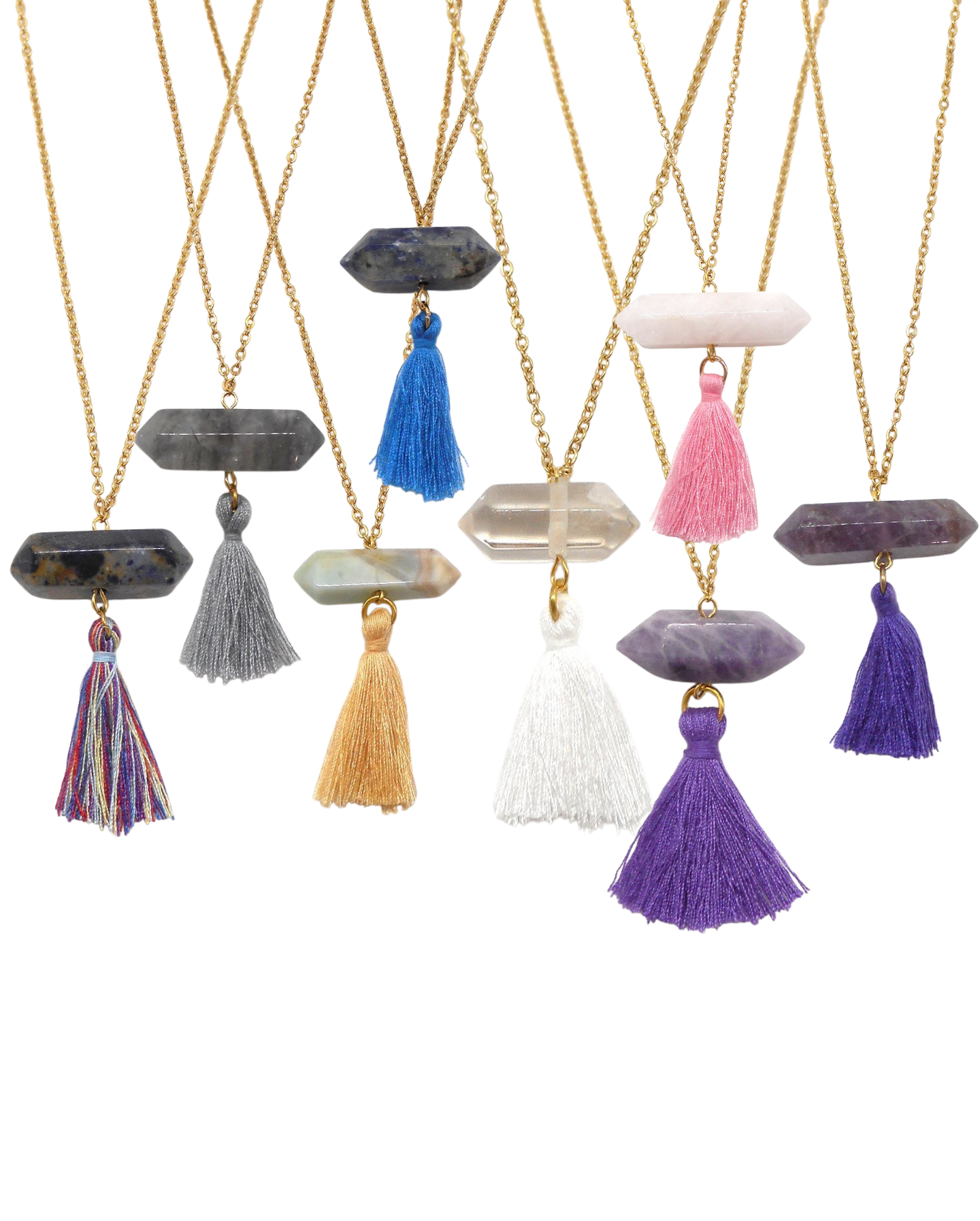 Collier long cristal bohème - IZIA