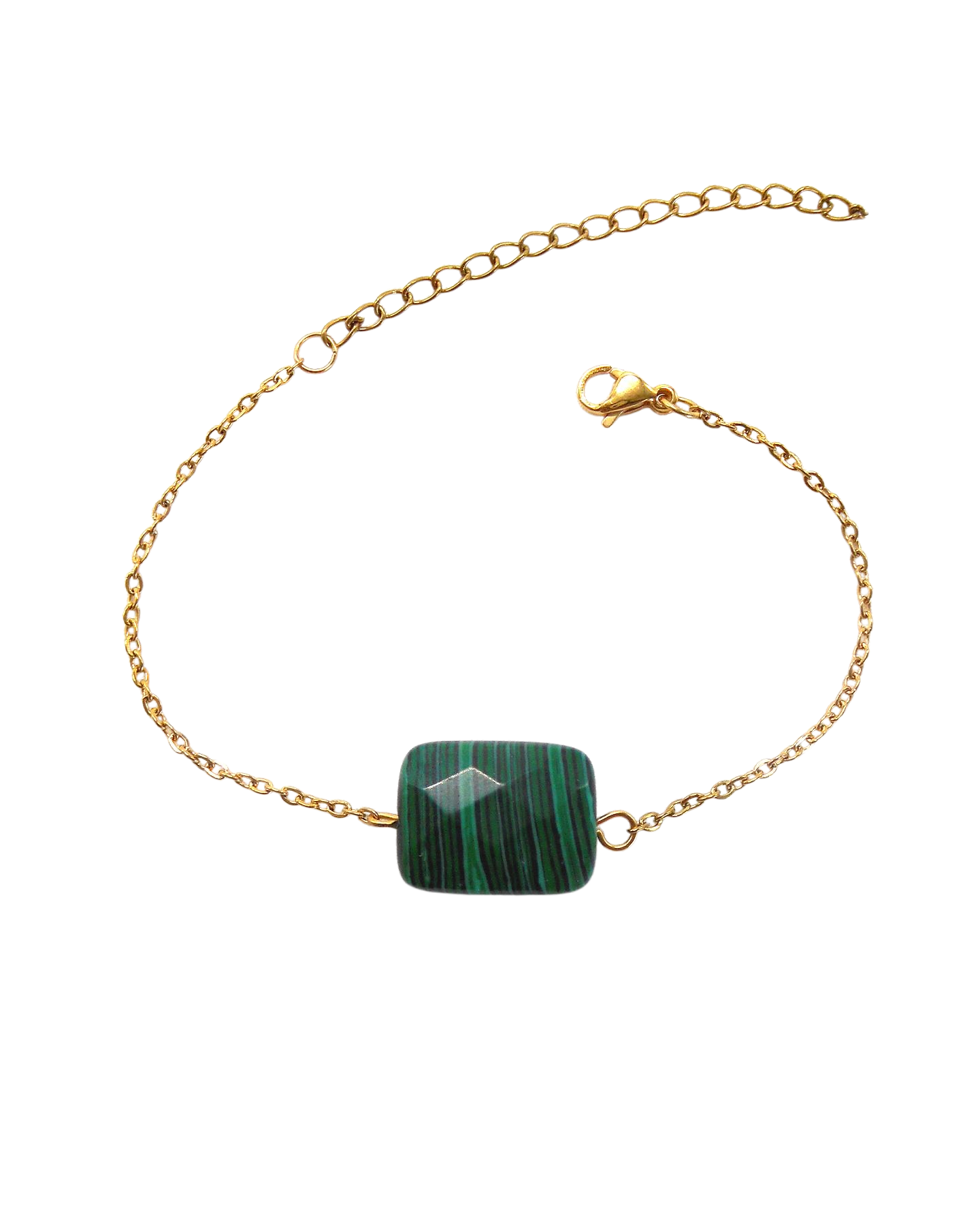 Bracelet pierre naturelle rectangle - MORGANE