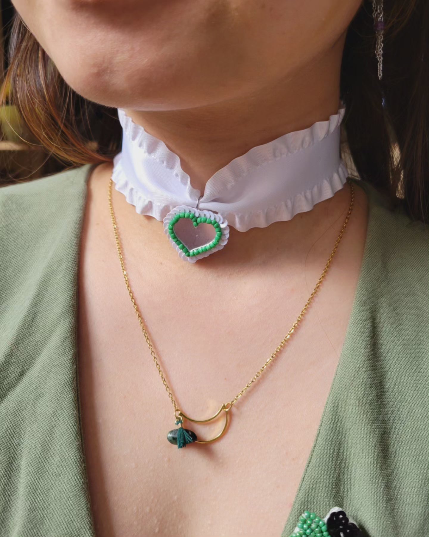 Collier lune bohème - ATLAS