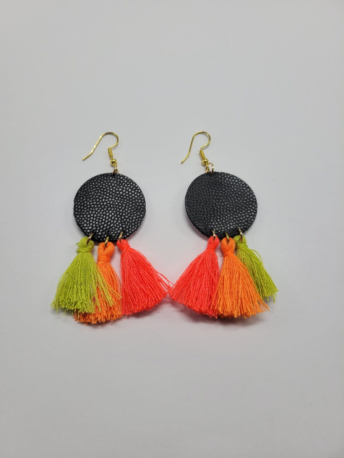 Boucles d'oreilles cuir recyclé - Atelier Claire Zhou x 114 Paris