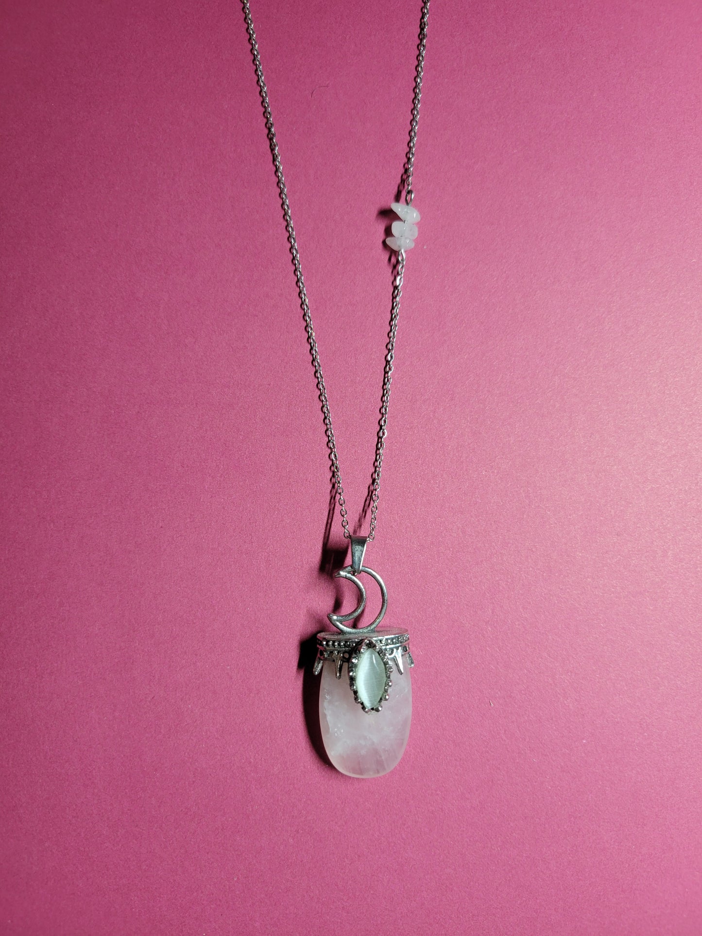 Collier inspiration lune/étoile/soleil, pièce unique