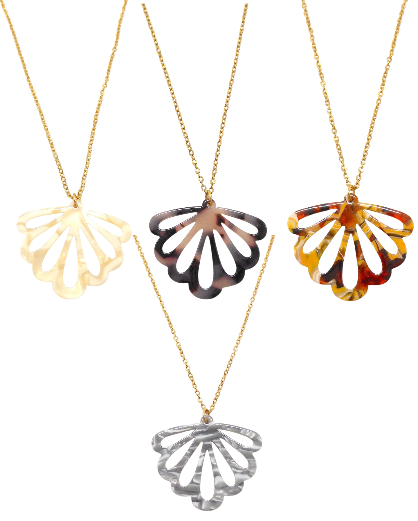 Collier résine retro vintage - ADELE/CLAUDIA/CATHERINE/ISABELLE/JEANNE/PHILO