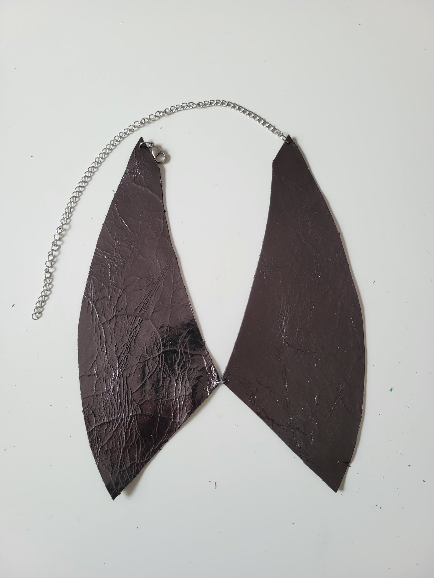Collier faux col cuir upcyclé - Atelier Claire Zhou x 114 paris