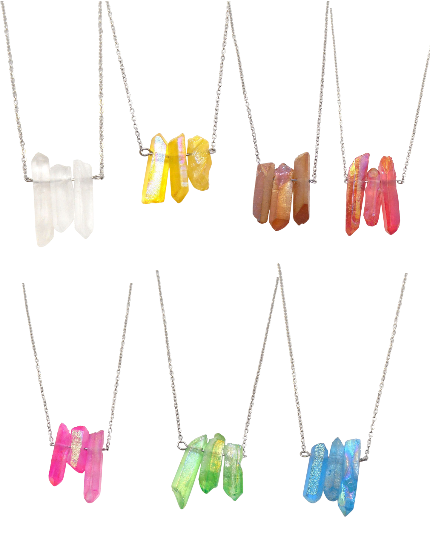 Collier 3 cristaux magiques - TIARA