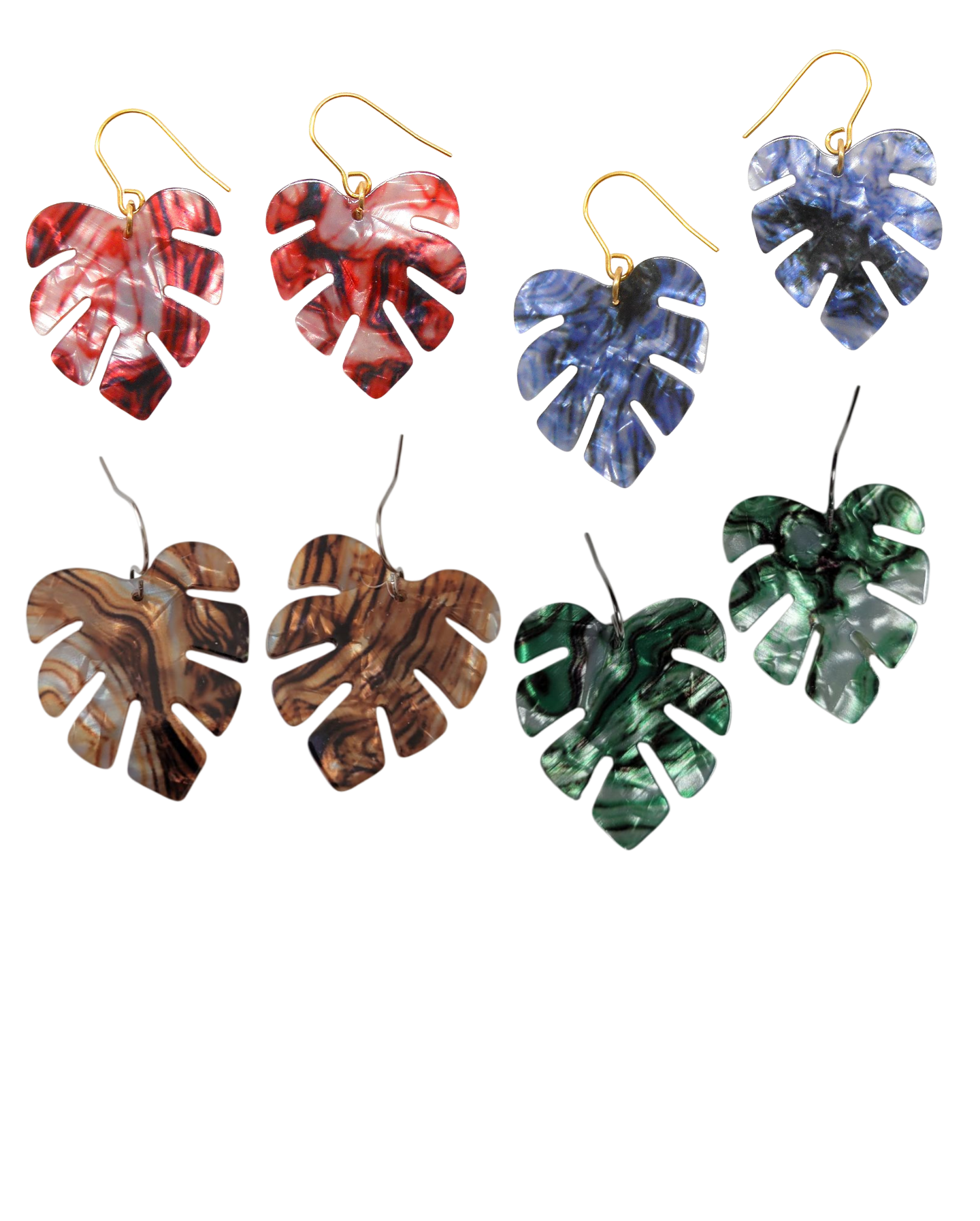 Boucles d'oreilles résine vintage - ADELE/CATHERINE/CLAUDIA/ISABELLE
