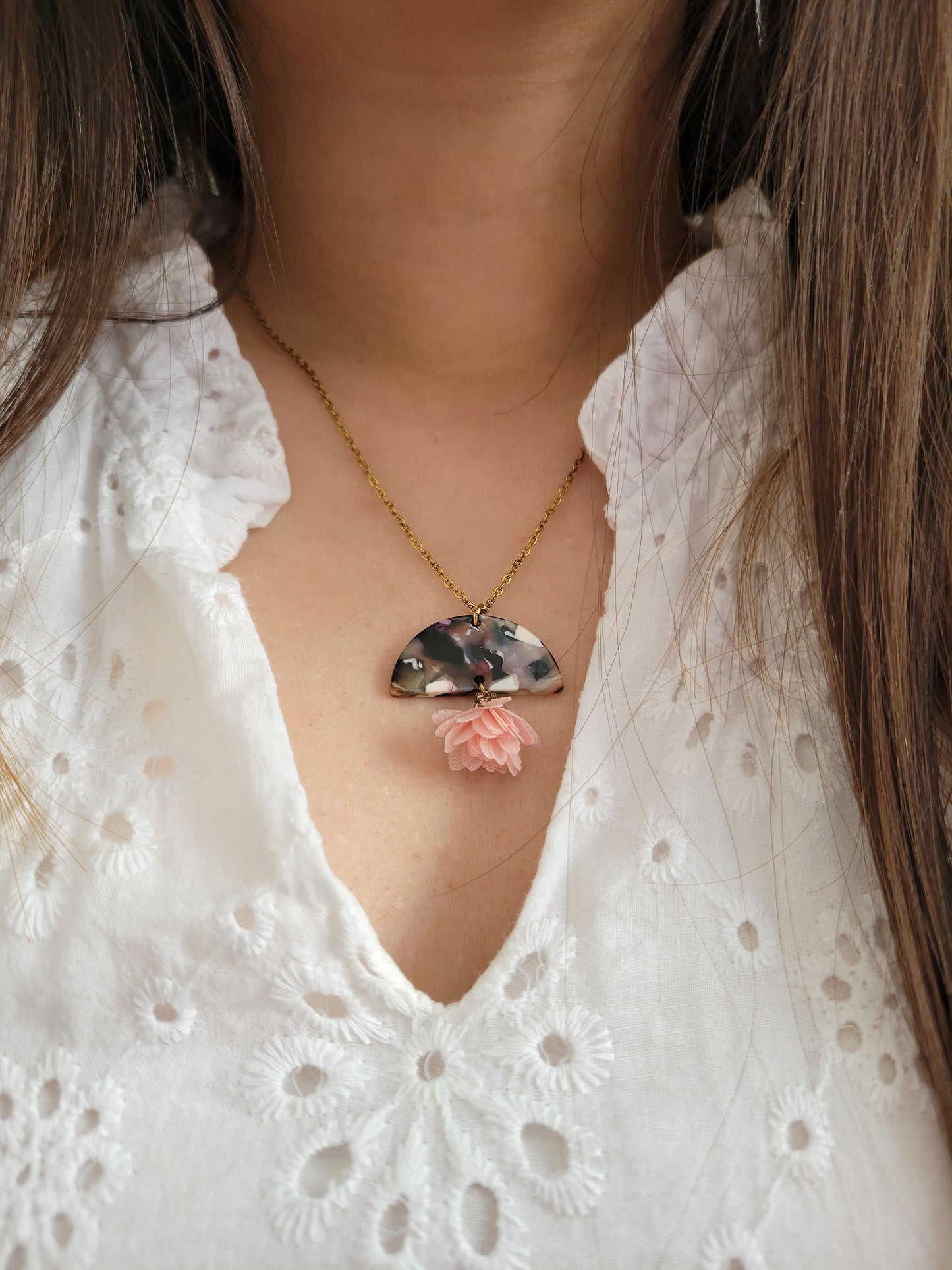 Collier retro floral - JOHANNA