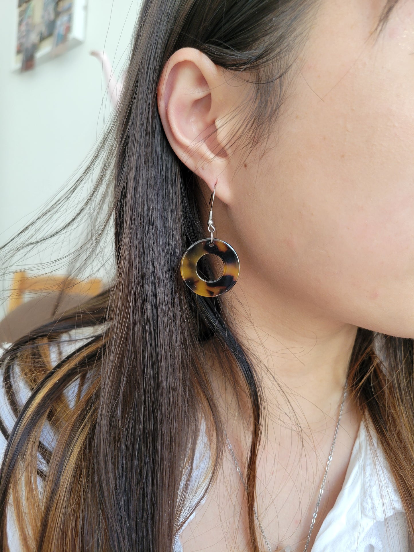Boucles d'oreilles résine vintage - ADELE/CATHERINE/CLAUDIA/ISABELLE