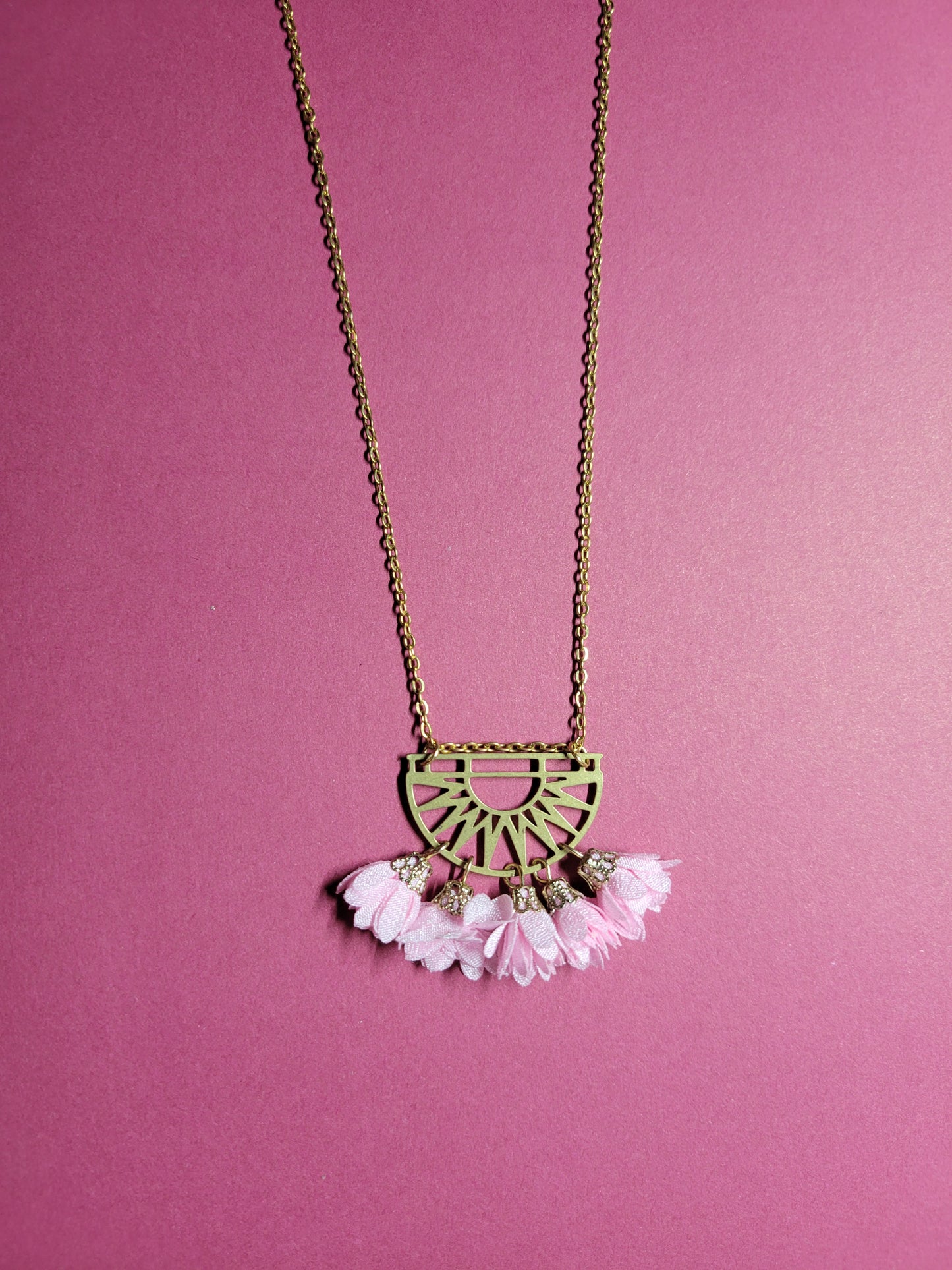 Collier demi soleil floral - SORANA