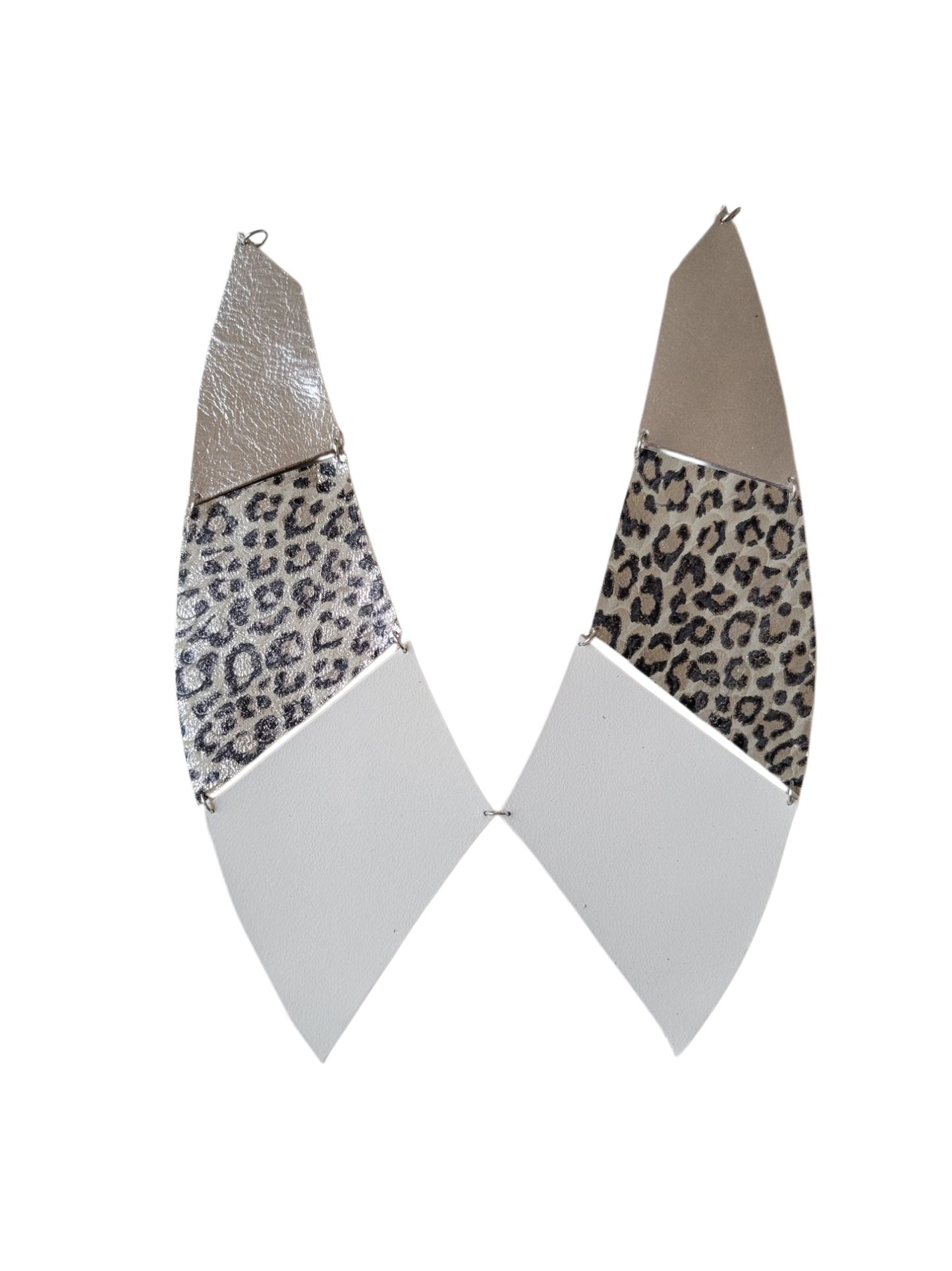 Collier faux col cuir upcyclé patchwork - Atelier Claire Zhou x 114 paris