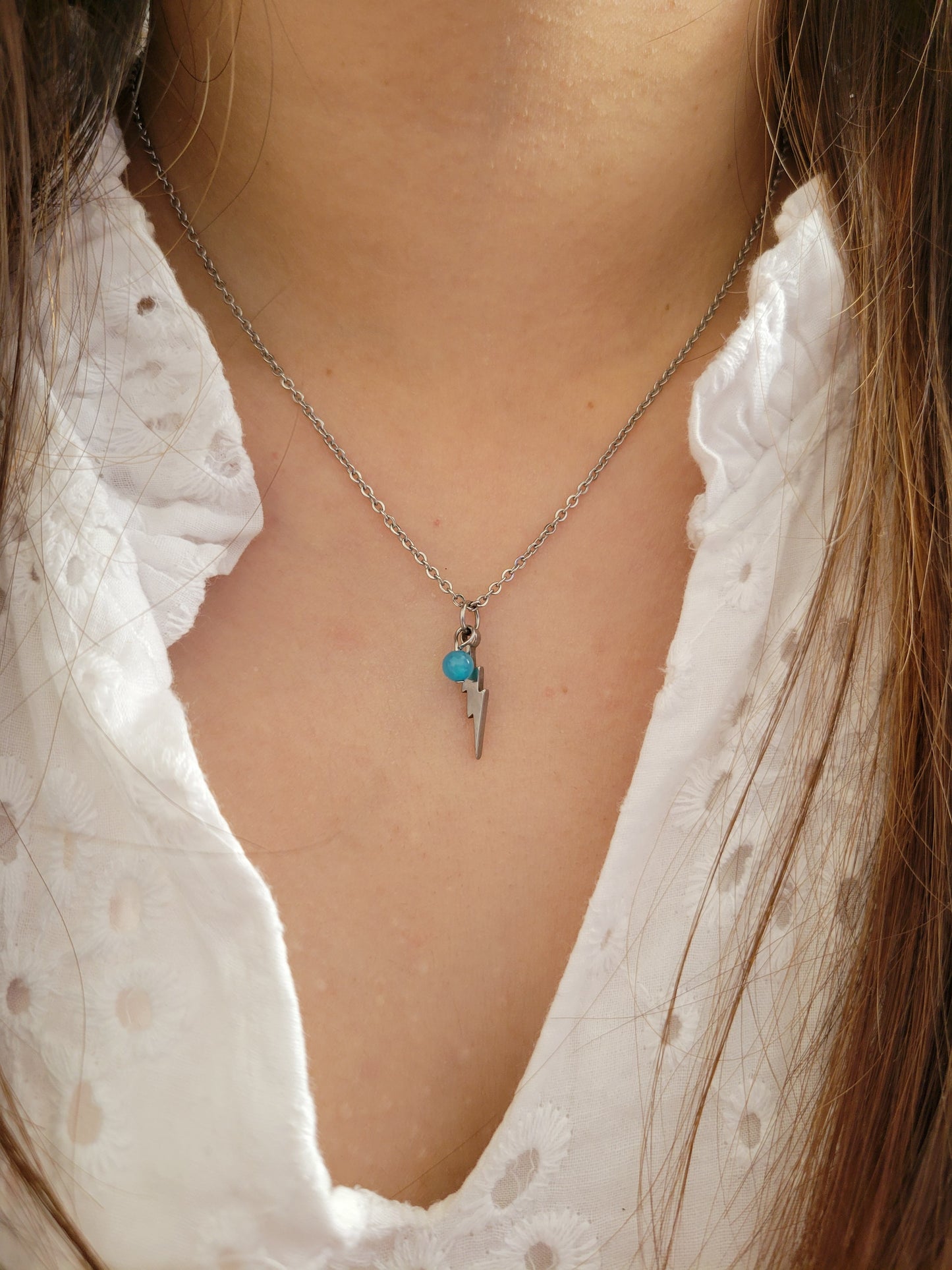 Collier double éclair - ZEUS